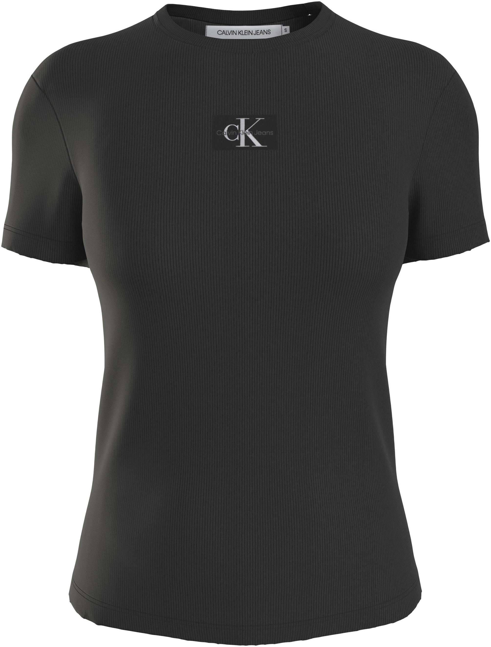 Calvin Klein Jeans Plus T-shirt PLUS WOVEN LABEL RIB REGULAR TEE nu online  bestellen | OTTO