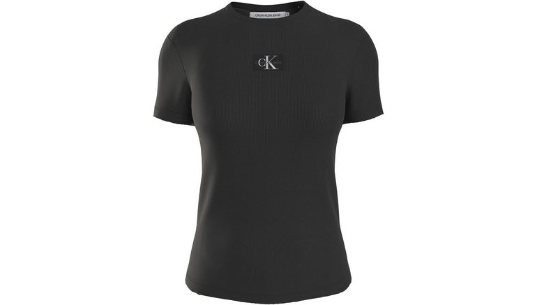 Calvin Klein Jeans Plus T-shirt PLUS WOVEN LABEL RIB REGULAR TEE nu online  bestellen | OTTO