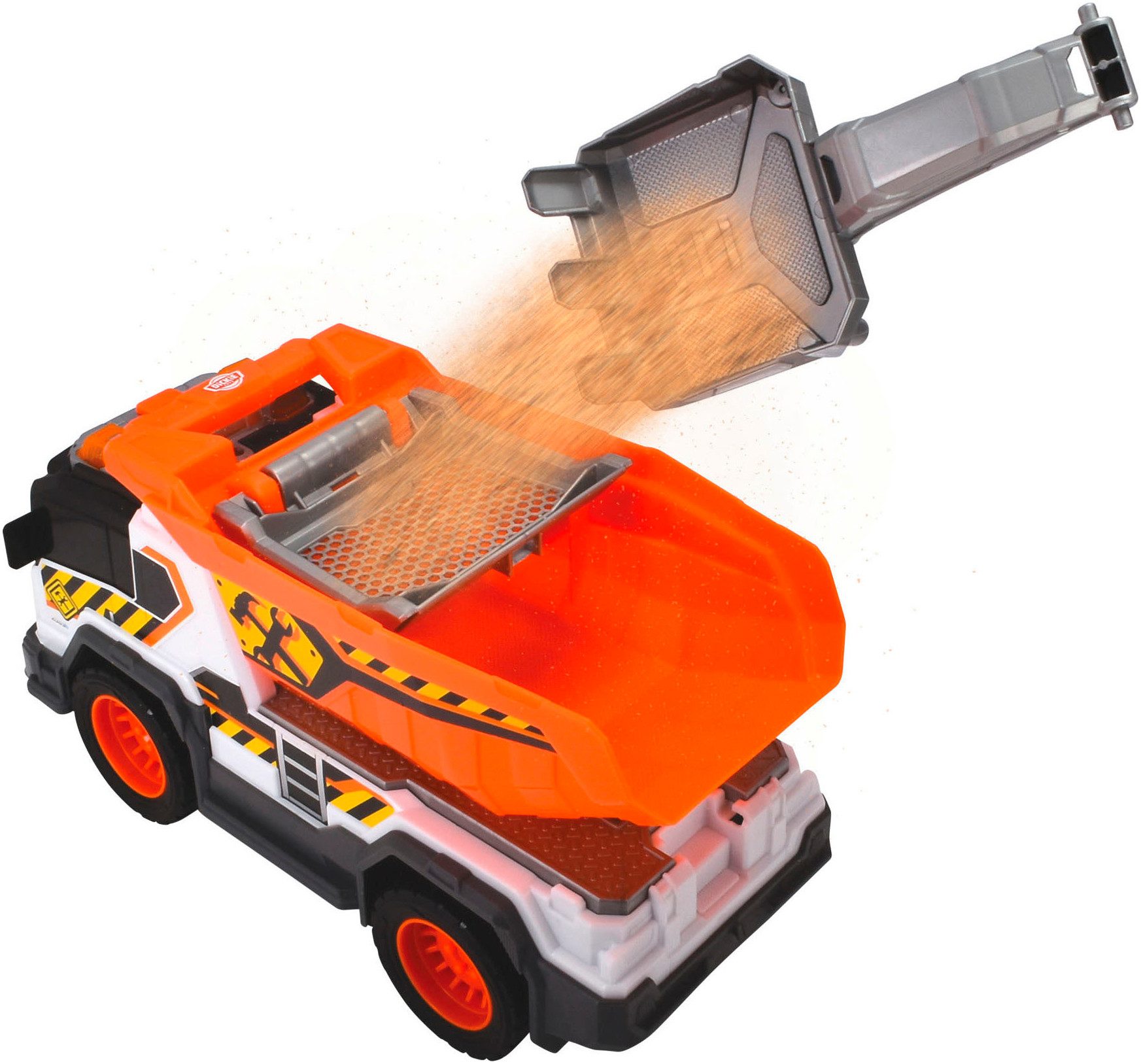 Dickie Toys Speelgoed-kiepwagen Dump Truck met licht en geluid