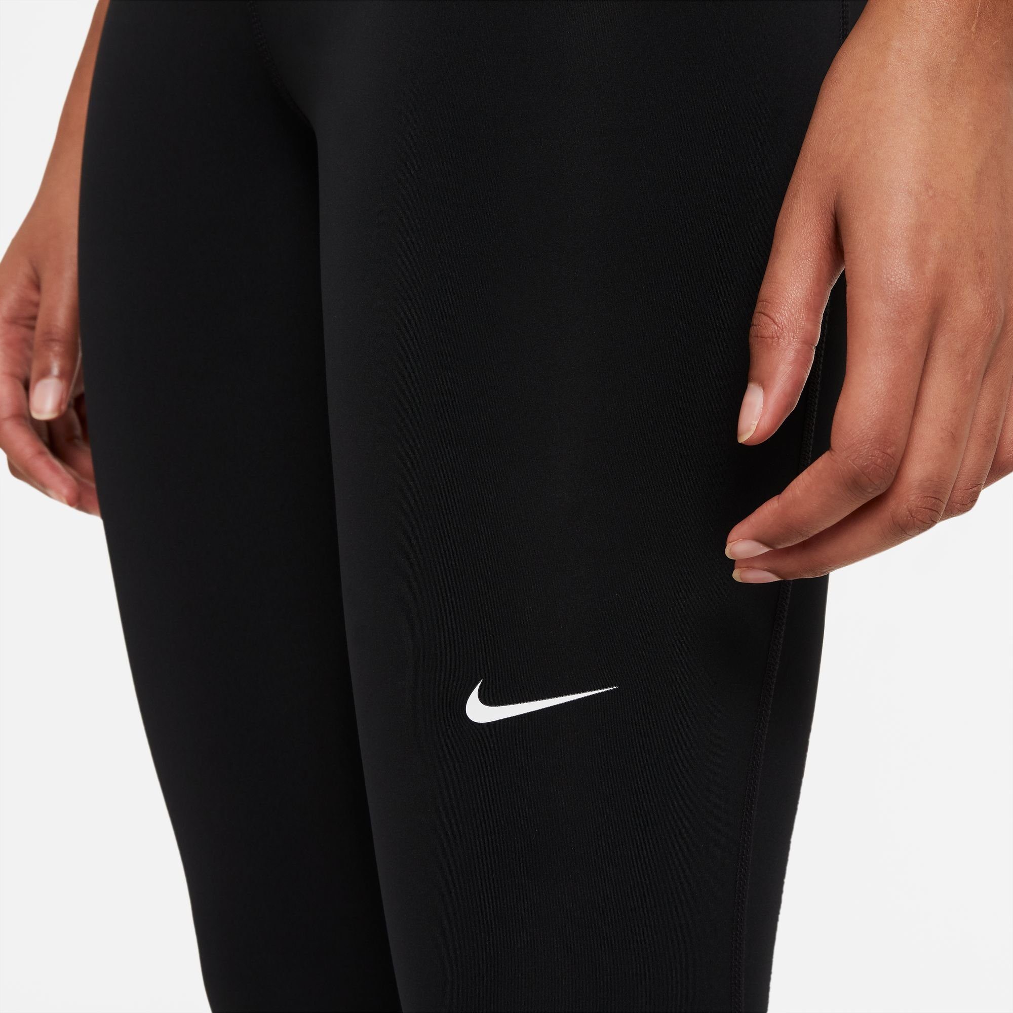 Nike Trainingstights PRO WOMEN'S MID-RISE MESH-PANELED LEGGINGS