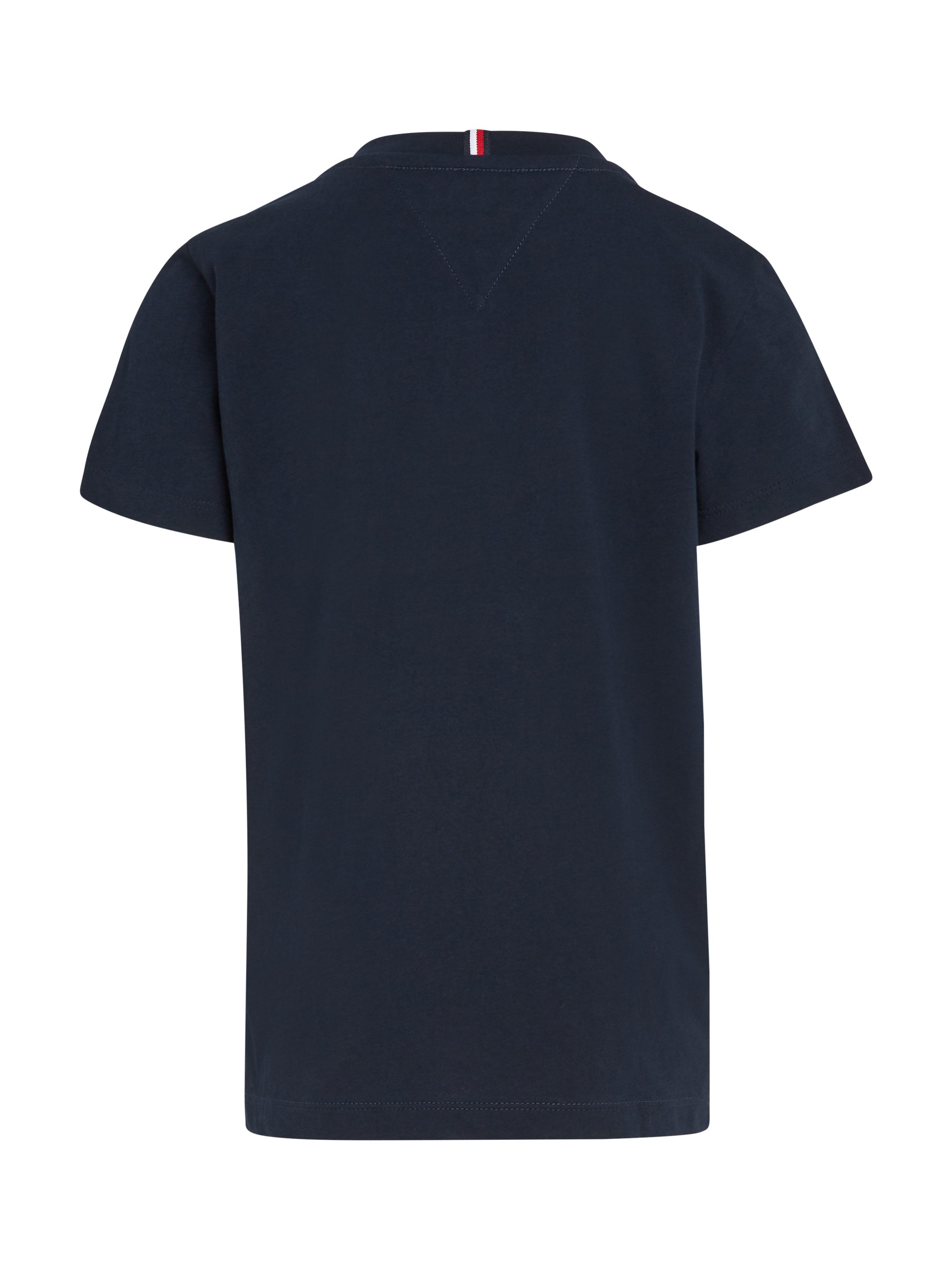 Tommy Hilfiger Shirt met korte mouwen MONOTYPE FLOCK REGULAR TEE SS Kinderen tot 16 jaar met logo-opdruk