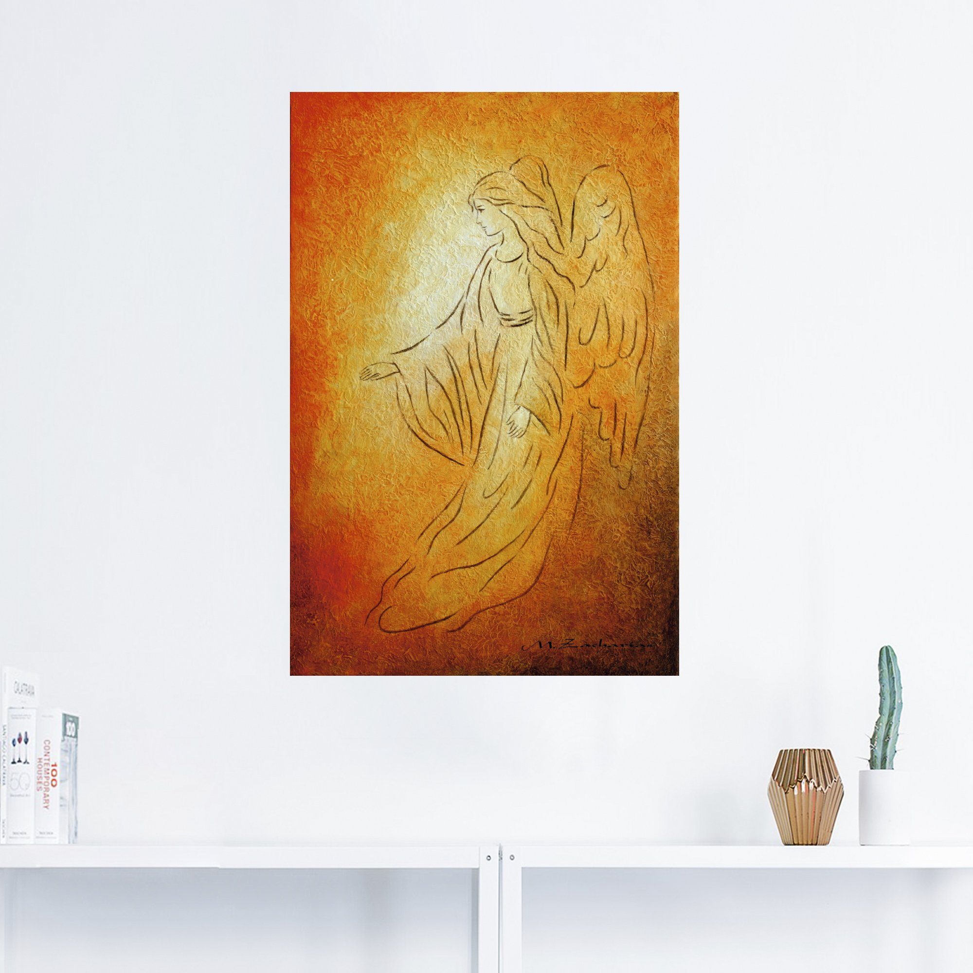 Artland Artprint Engel van de genezing - engelkunst als artprint van aluminium, artprint voor buiten, artprint op linnen, poster, muursticker