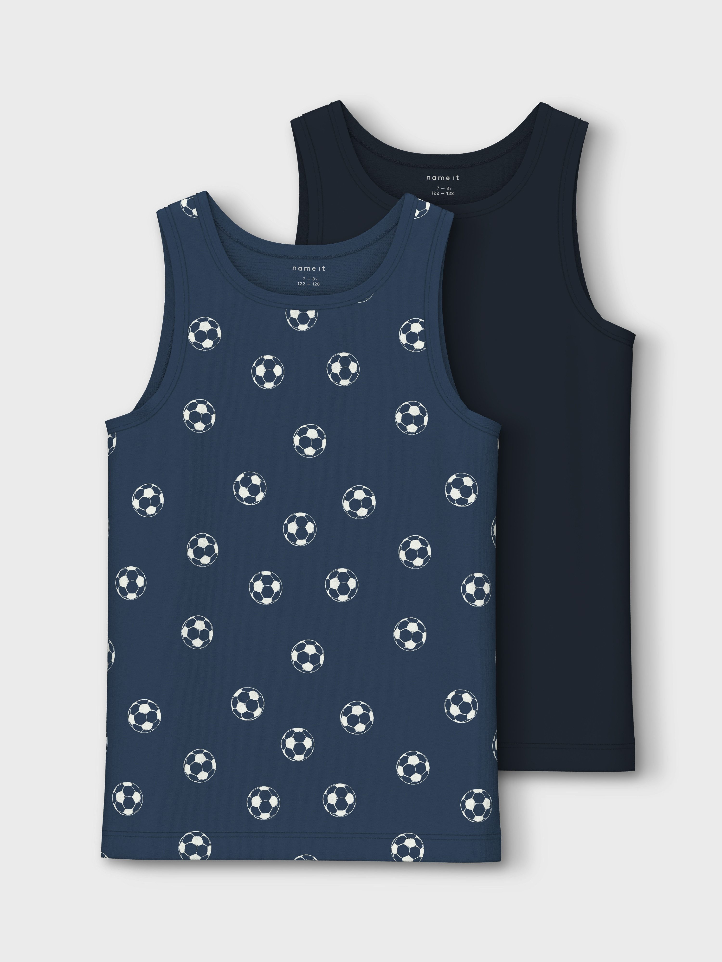 Name It Hemd NKMTANK TOP 2P DARK DENIM FOOTBALL NOOS