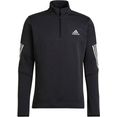 adidas performance trainingsshirt quarter-zip top zwart