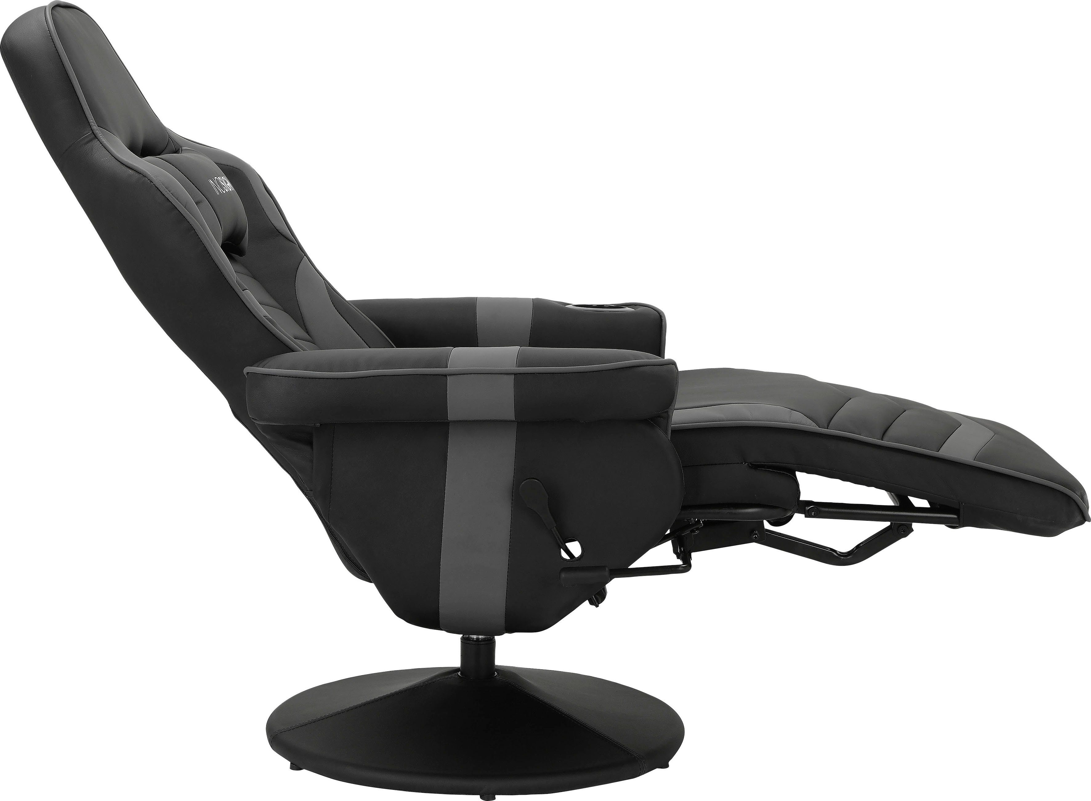 INOSIGN Relaxfauteuil Liljana Draaifunctie,1 kussen als hoofdsteun, metalen frame, zithoogte 47 cm