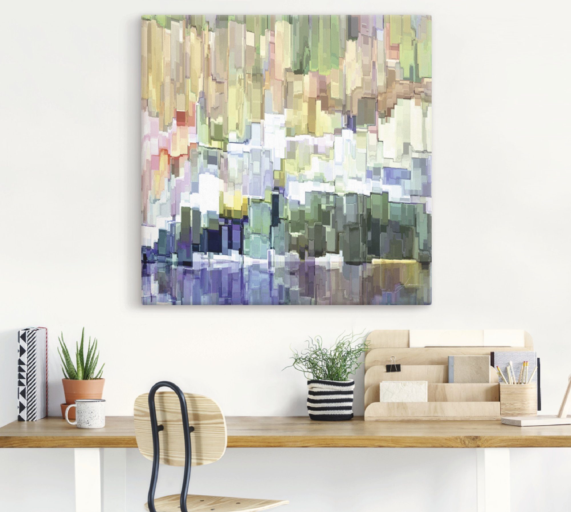 Artland Artprint op linnen Gletsjer III gespannen op een spieraam