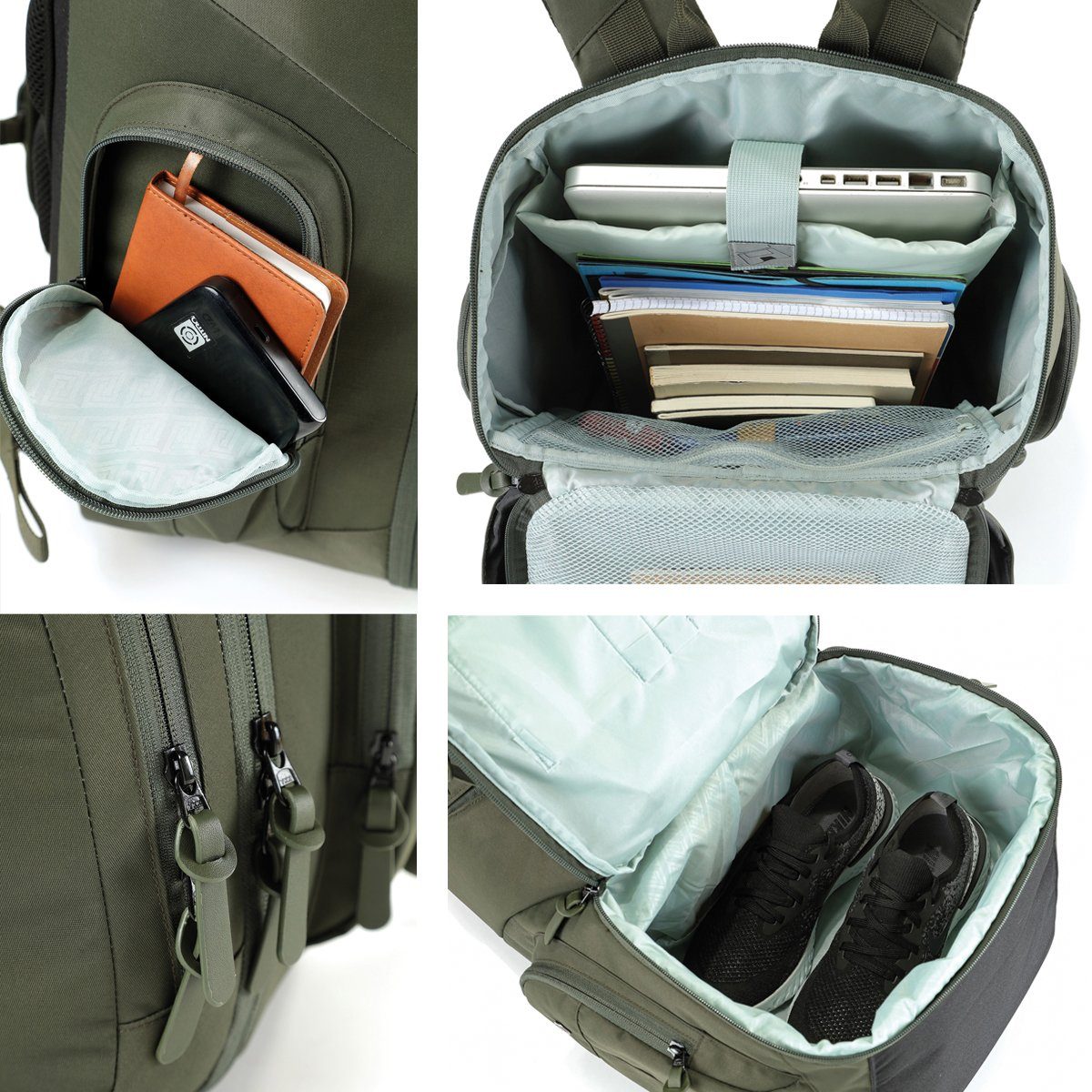 NITRO Laptoprugzak Weekendtas Reiserugzak met laptopvak, schoolrugzak, wanderrugzak