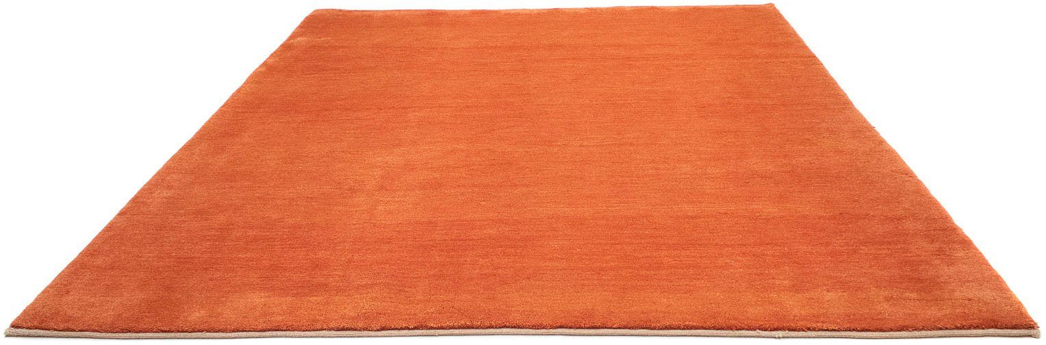 morgenland Wollen kleed Gabbeh-kleed met de hand geknoopt zalm handgeknoopt