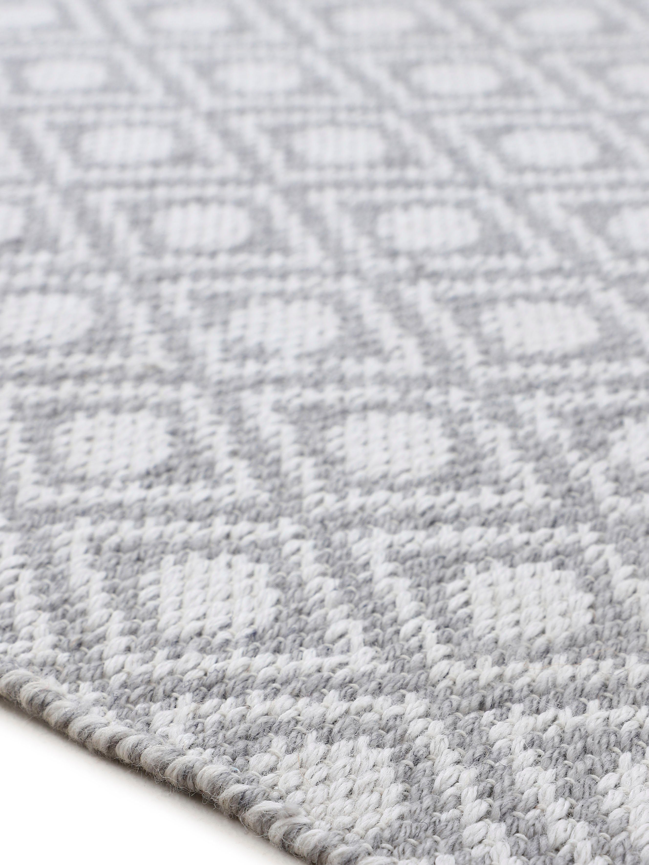 carpetfine Vloerkleed Frida 201 Omkeerbaar tapijt, 100% gerecycled materiaal (PET), vlakweefsel, sisal uitstraling