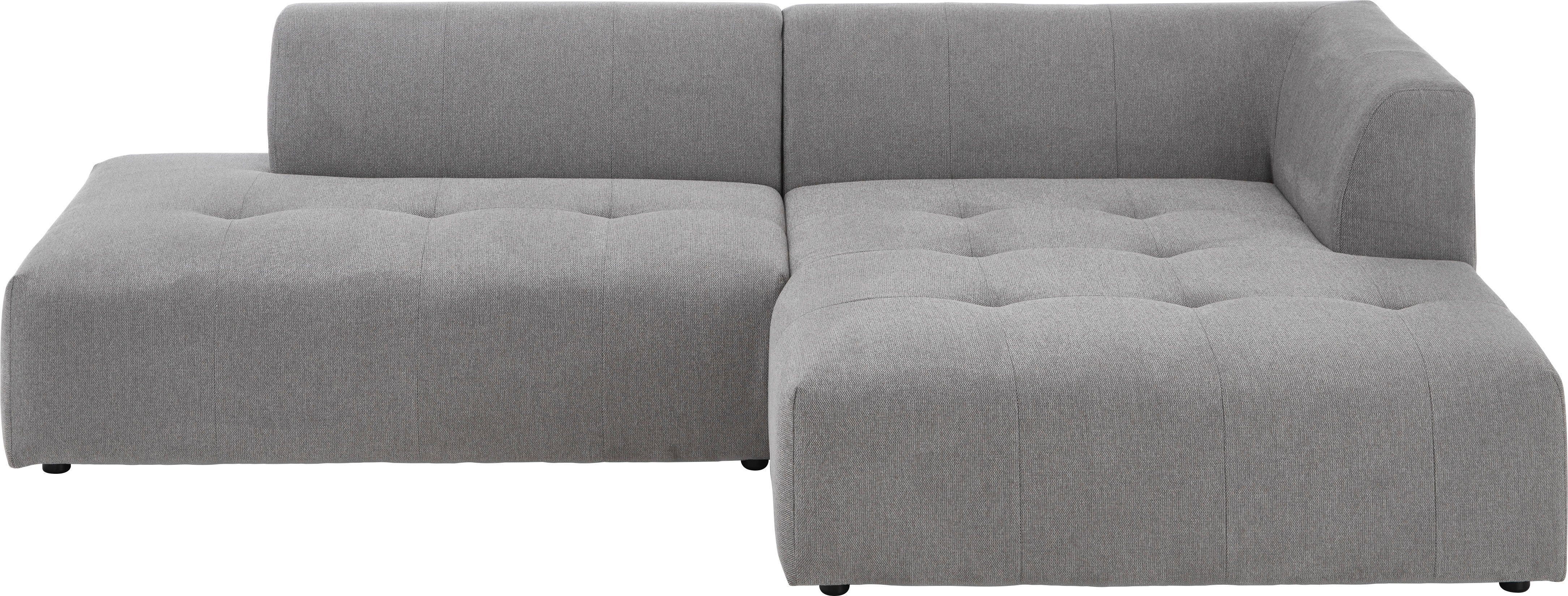 ATLANTIC home collection 3-zitsbank Leonardo Poef/voetenbank Ottoman met XXL ligoppervlak