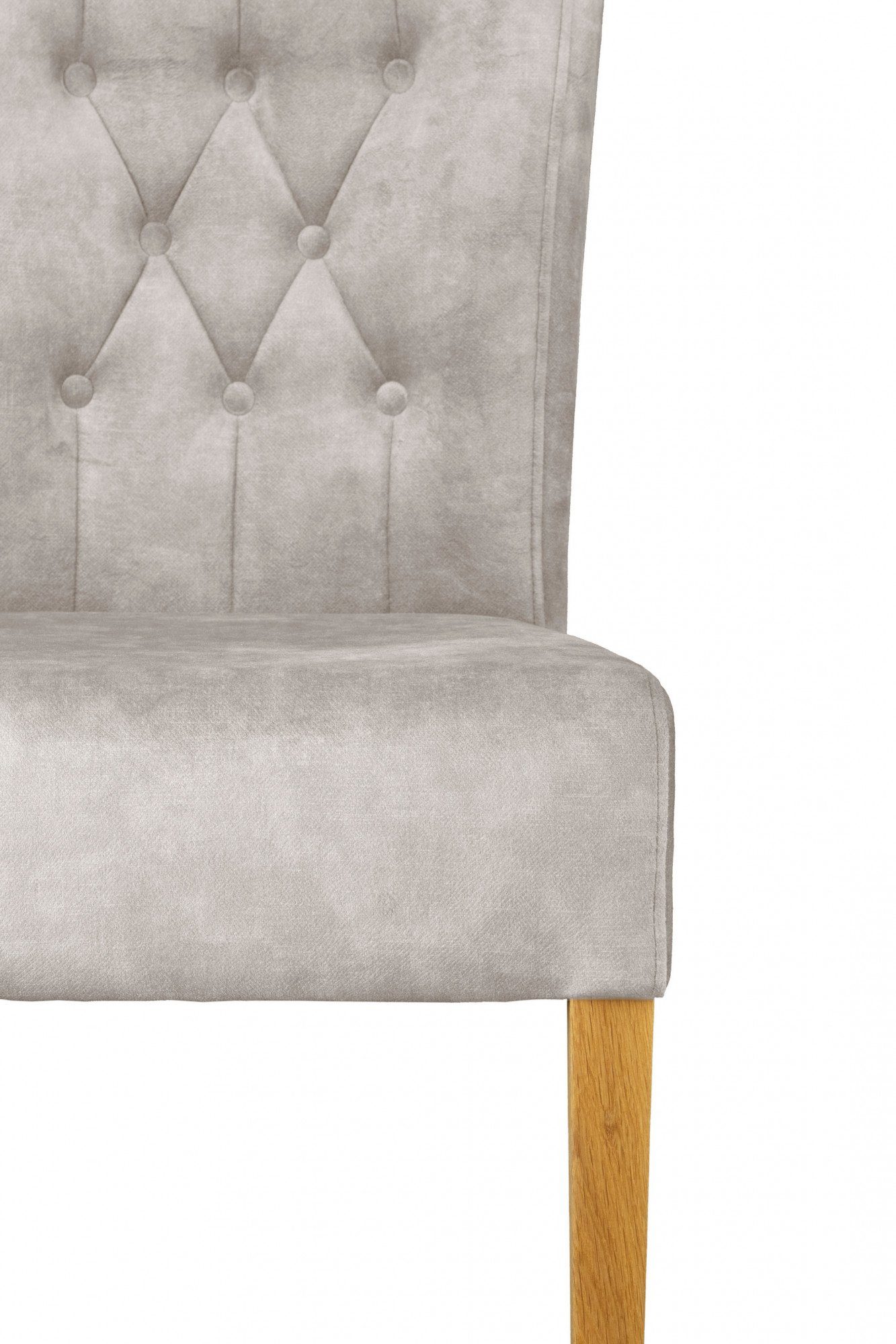 Home affaire Stoel met 4 poten Ravenna Eetkamerstoel met capitonnage (set, 2 stuks)
