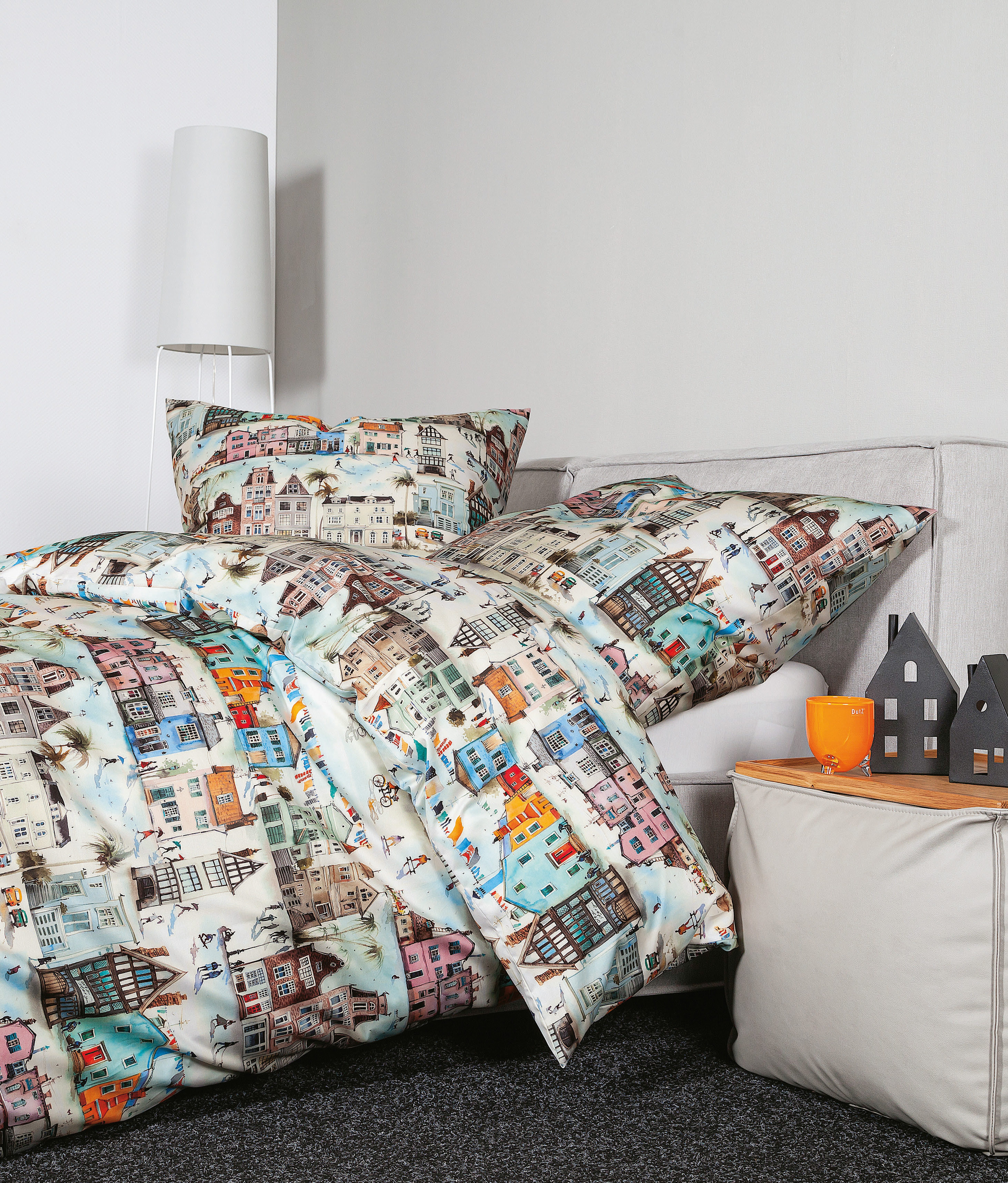 Janine Beddengoed Mako-satijn 42139 09 dekbedovertrekken multicolor