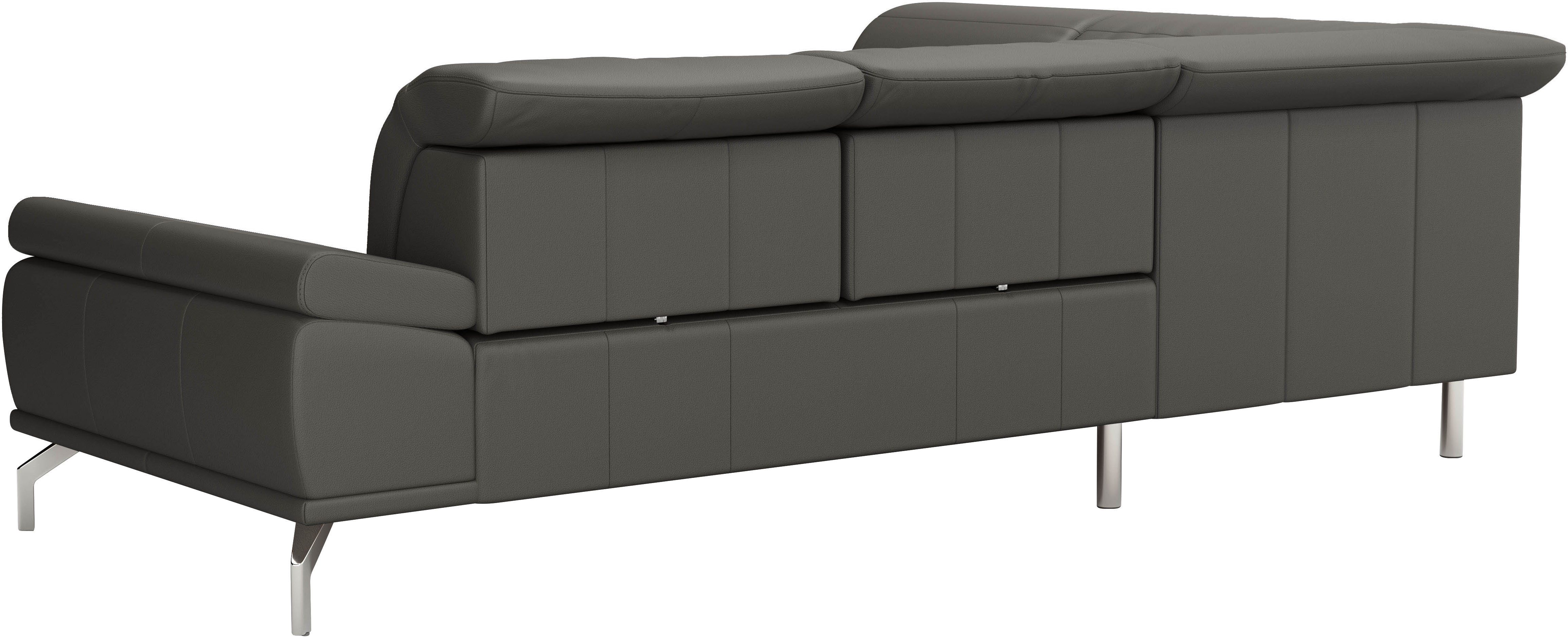Places of Style Hoekbank Caluna Incl. zitdiepteverstelling, optioneel met hoofd- en armleuningverstelling