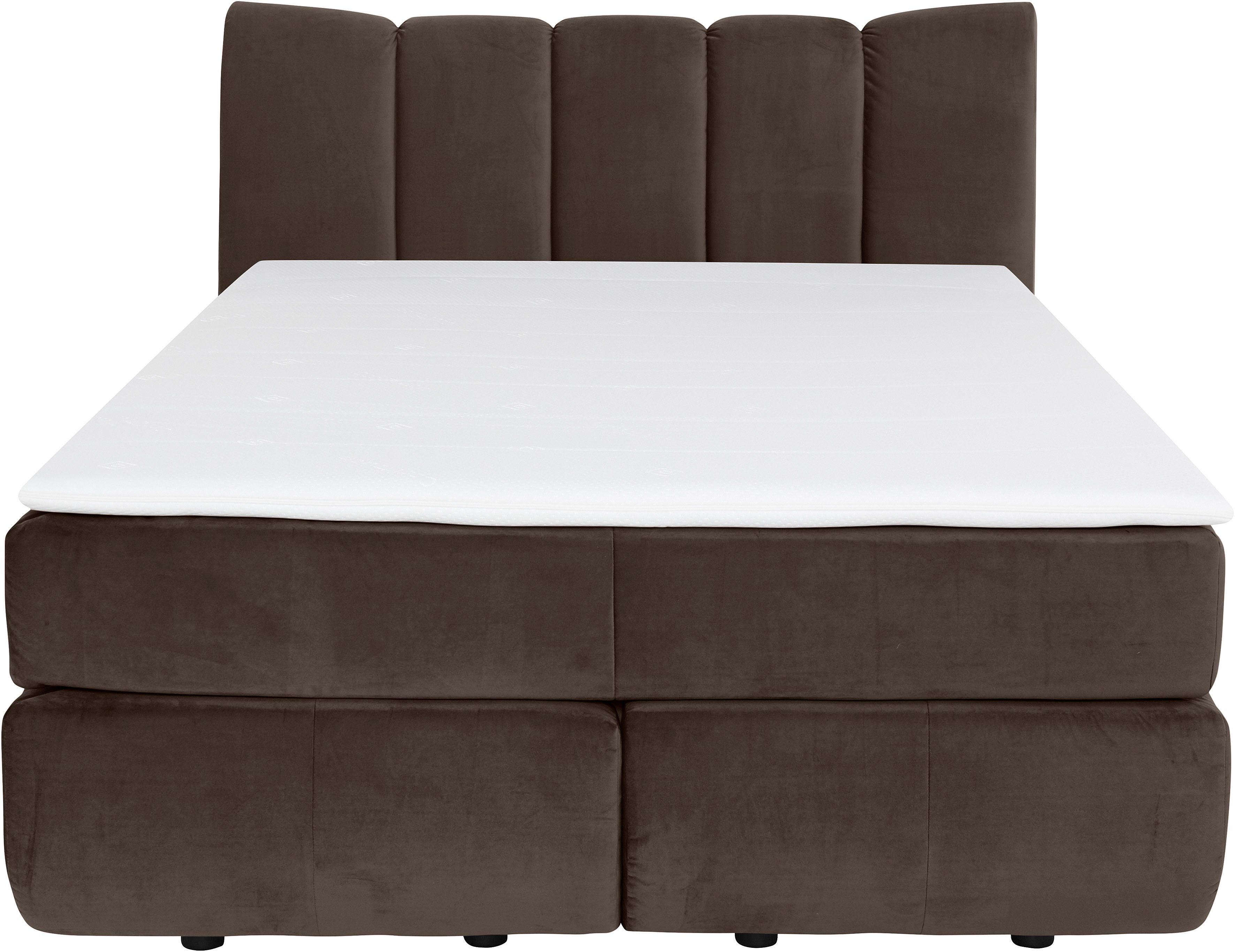 Leonique Boxspring Océane Los van de vloer- werkt vrijzwevend, verschillende hardheden (ook H4)