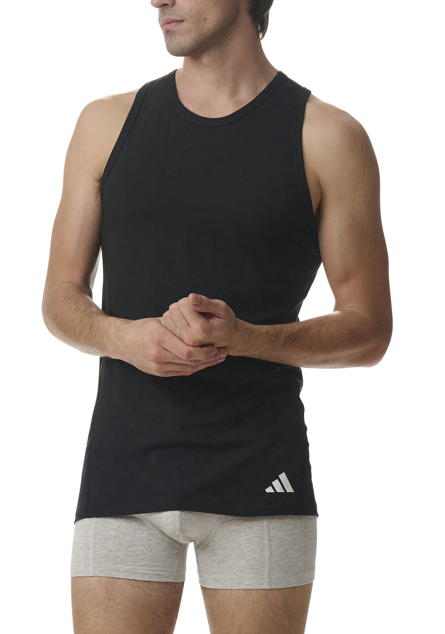 adidas Sportswear Tanktop Active Flex Cotton Ergonomisch met geventileerde netpas aan de rug (Set van 2)