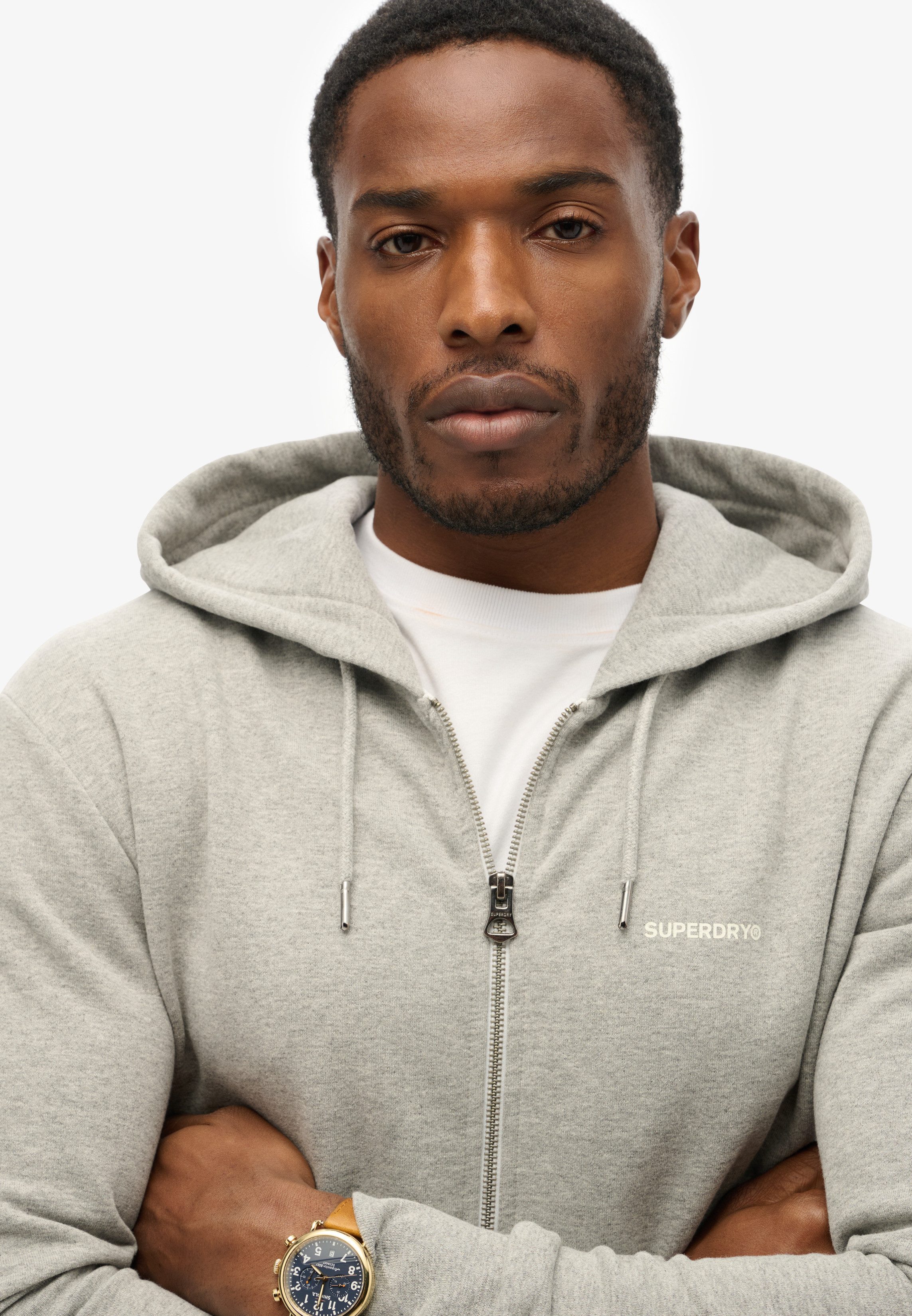 Superdry Capuchonsweatvest PLAIN ZIP HOOD