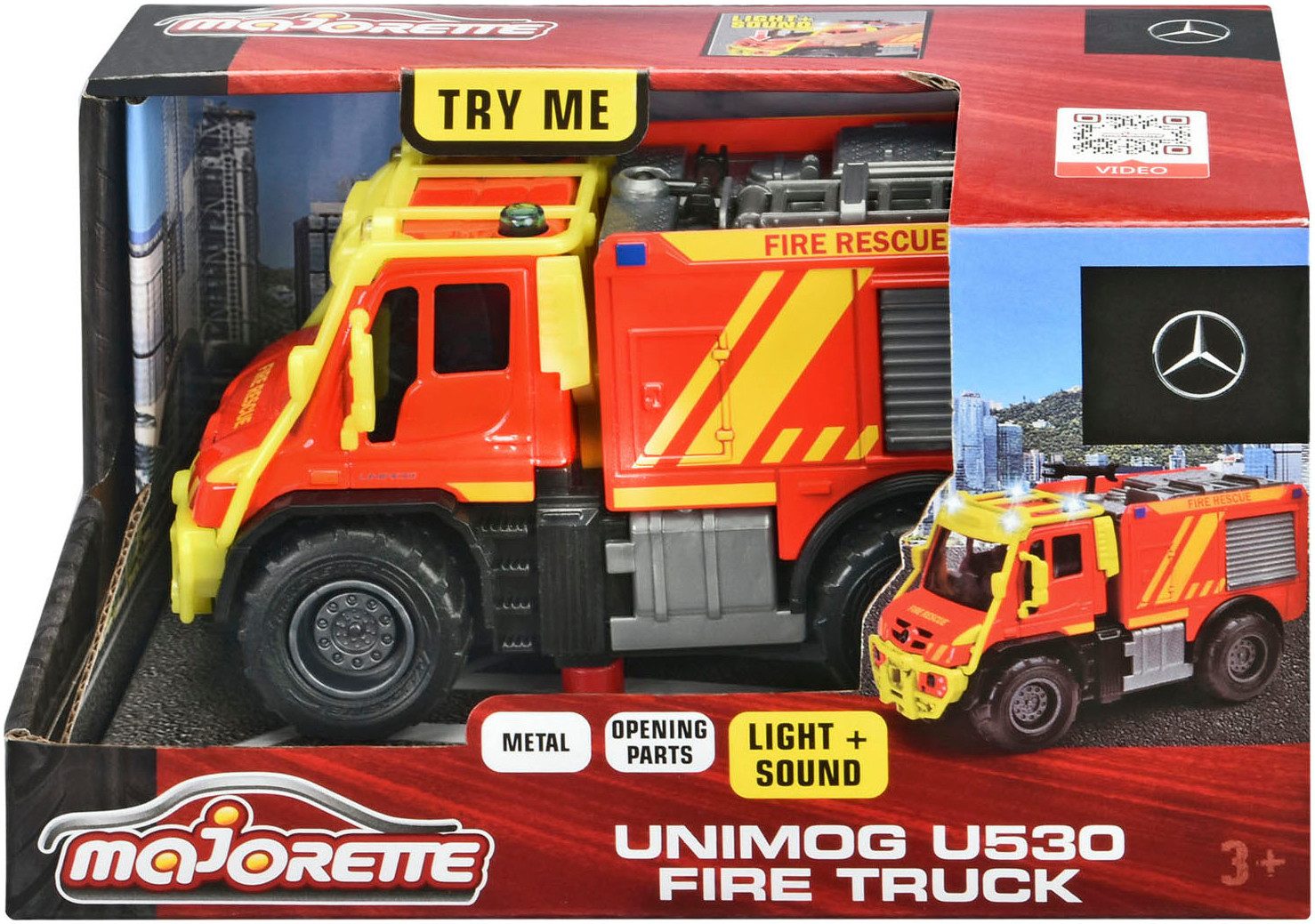 majORETTE Speelgoed-brandweer Unimog U530 Fire Truck