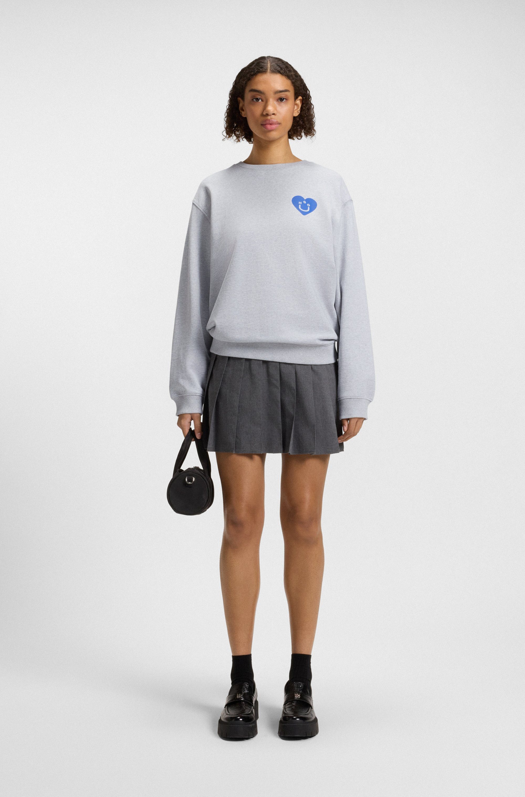 HUGO Blue Sweatshirt Oversized crew