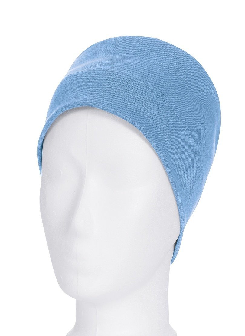 Trigema Gebreide muts TRIGEMA Soft-Cap (1 stuk) dames mutsen maat 900 blauw
