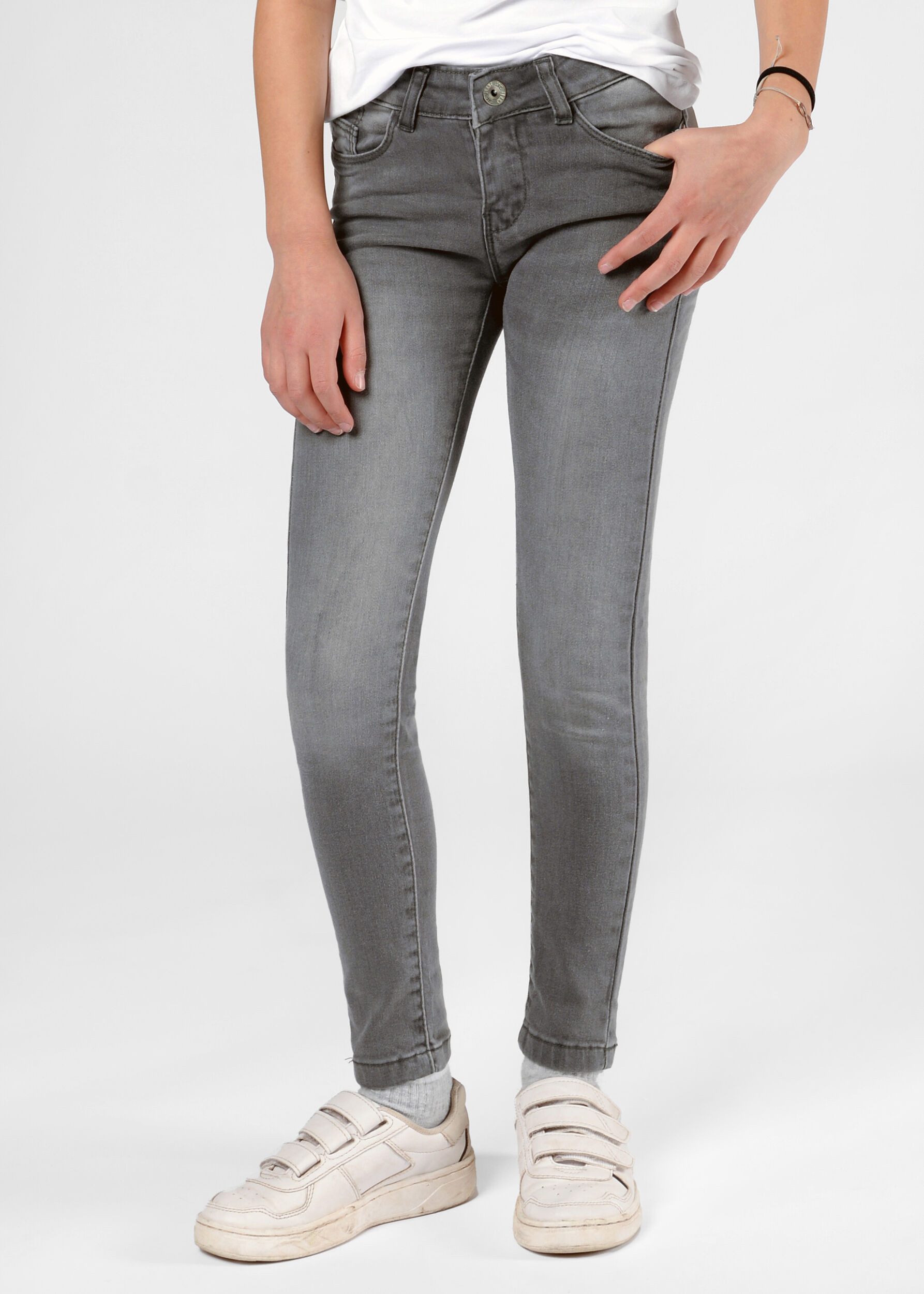 STACCATO Slim fit jeans Lisa Slim fit meisjes jeans maat 146 grijs
