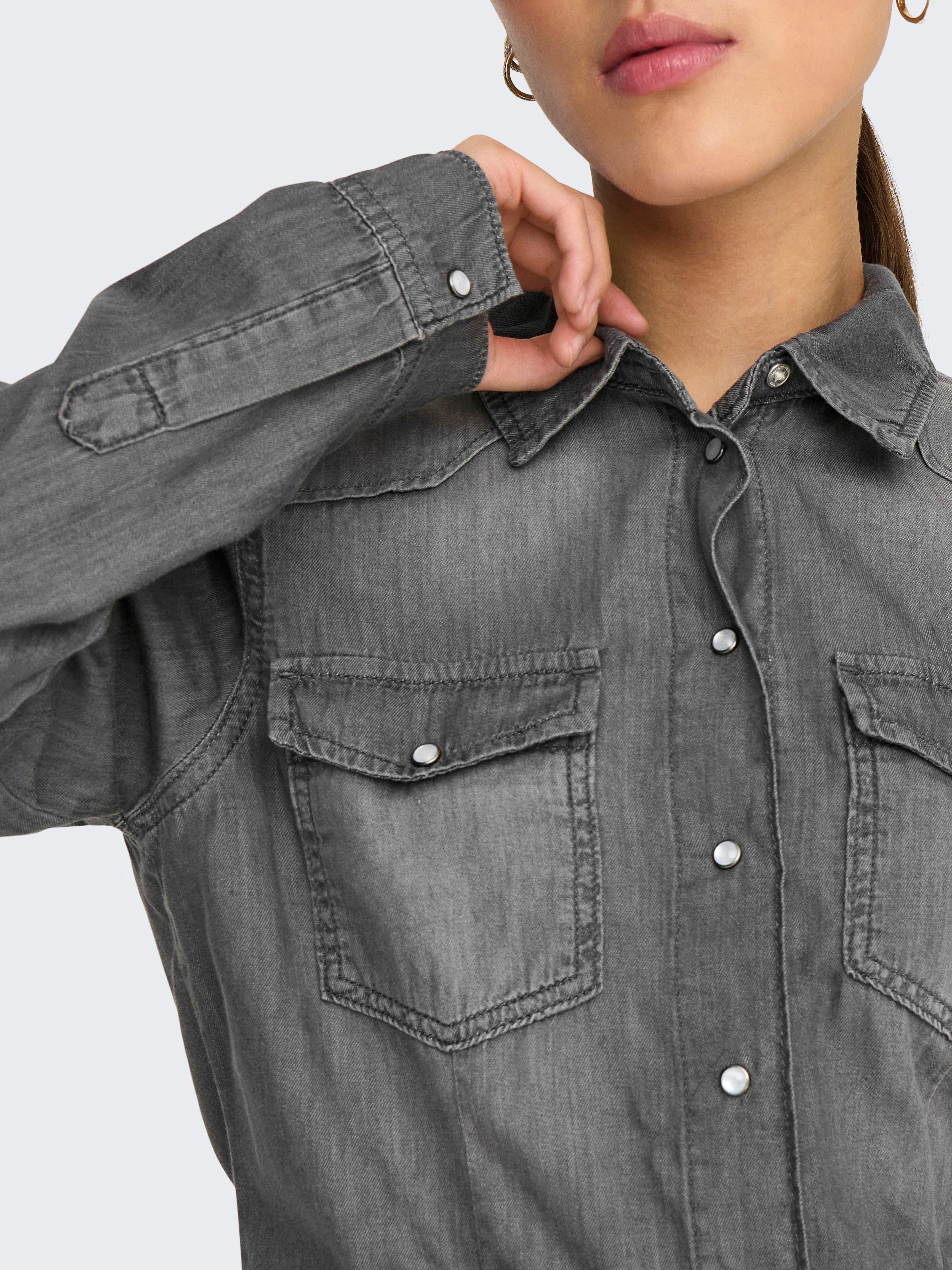 Only Jeans blouse ONLALICE REG SHIRT DNM BOX AKM