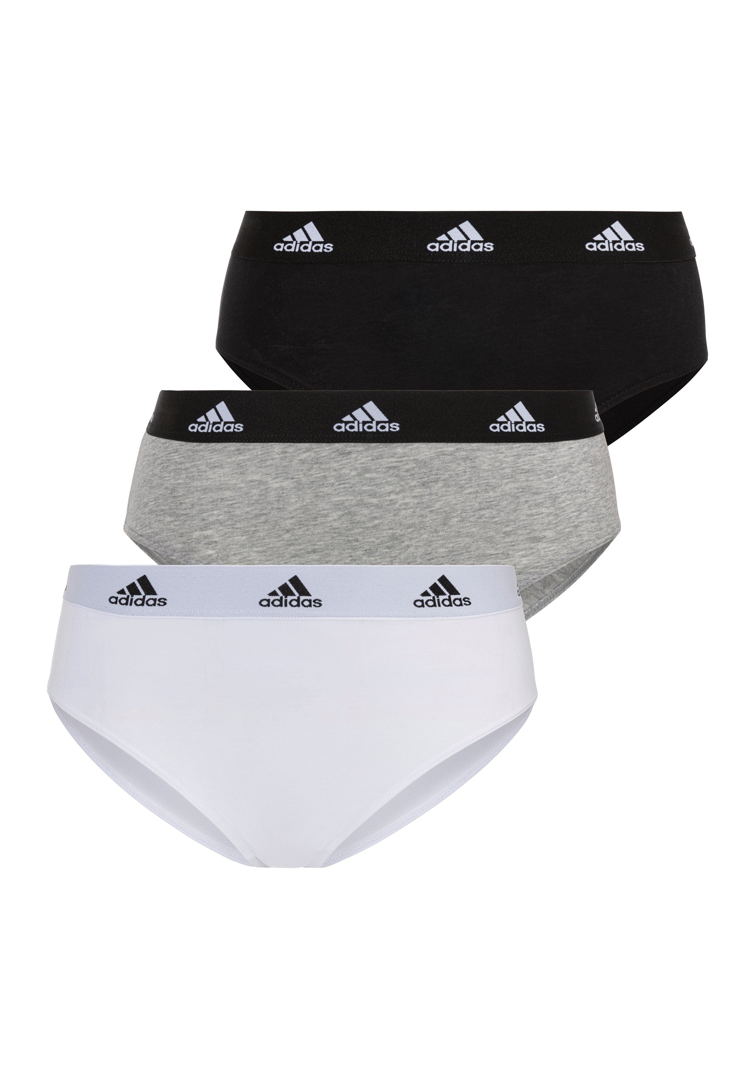 adidas Sportswear Bikinibroekje Sport Active Comfort Cotton (Set van 3) dames slips maat XXL multicolor