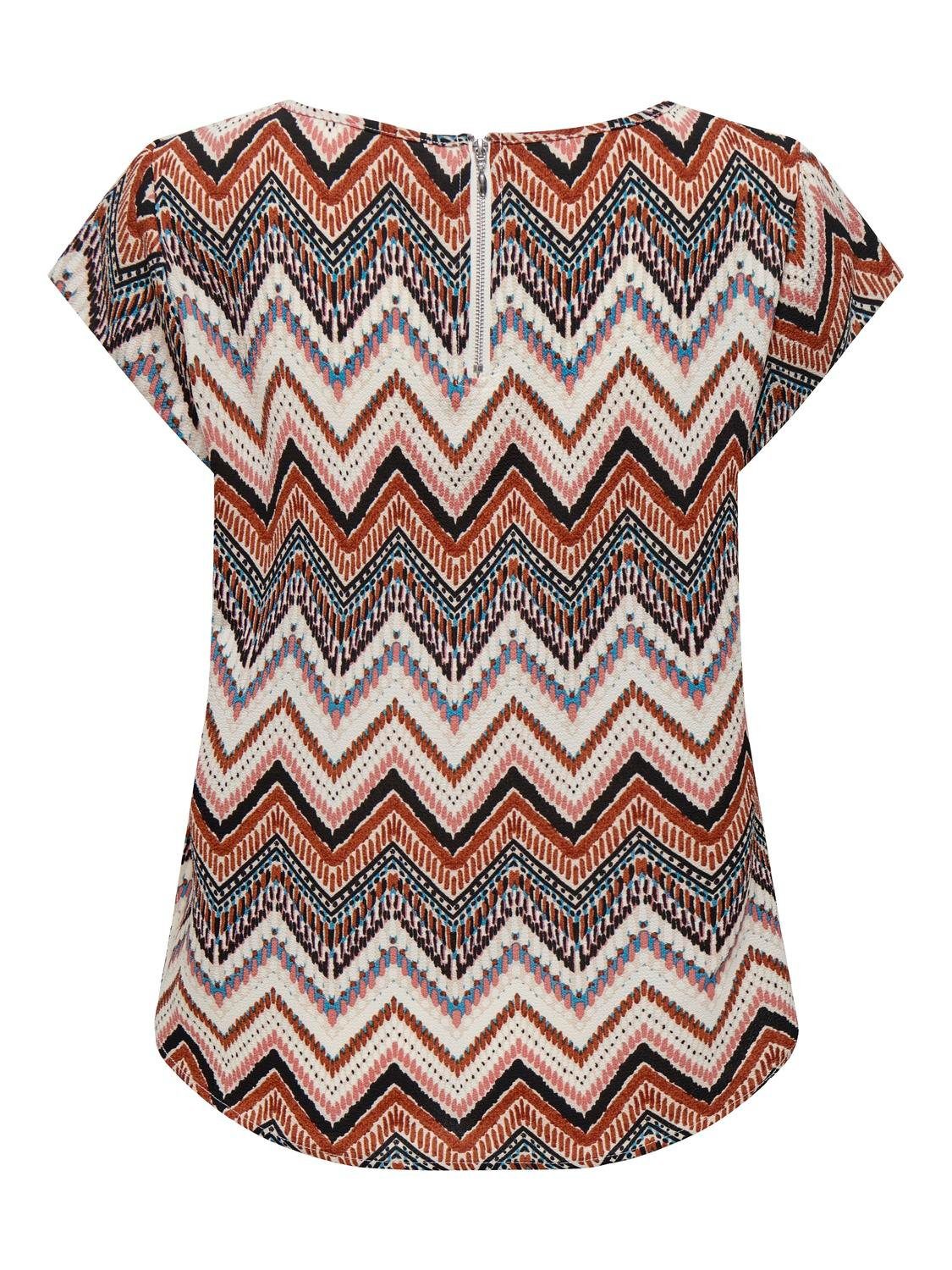 Only Shirtblouse ONLVIC S/S AOP TOP NOOS PTM
