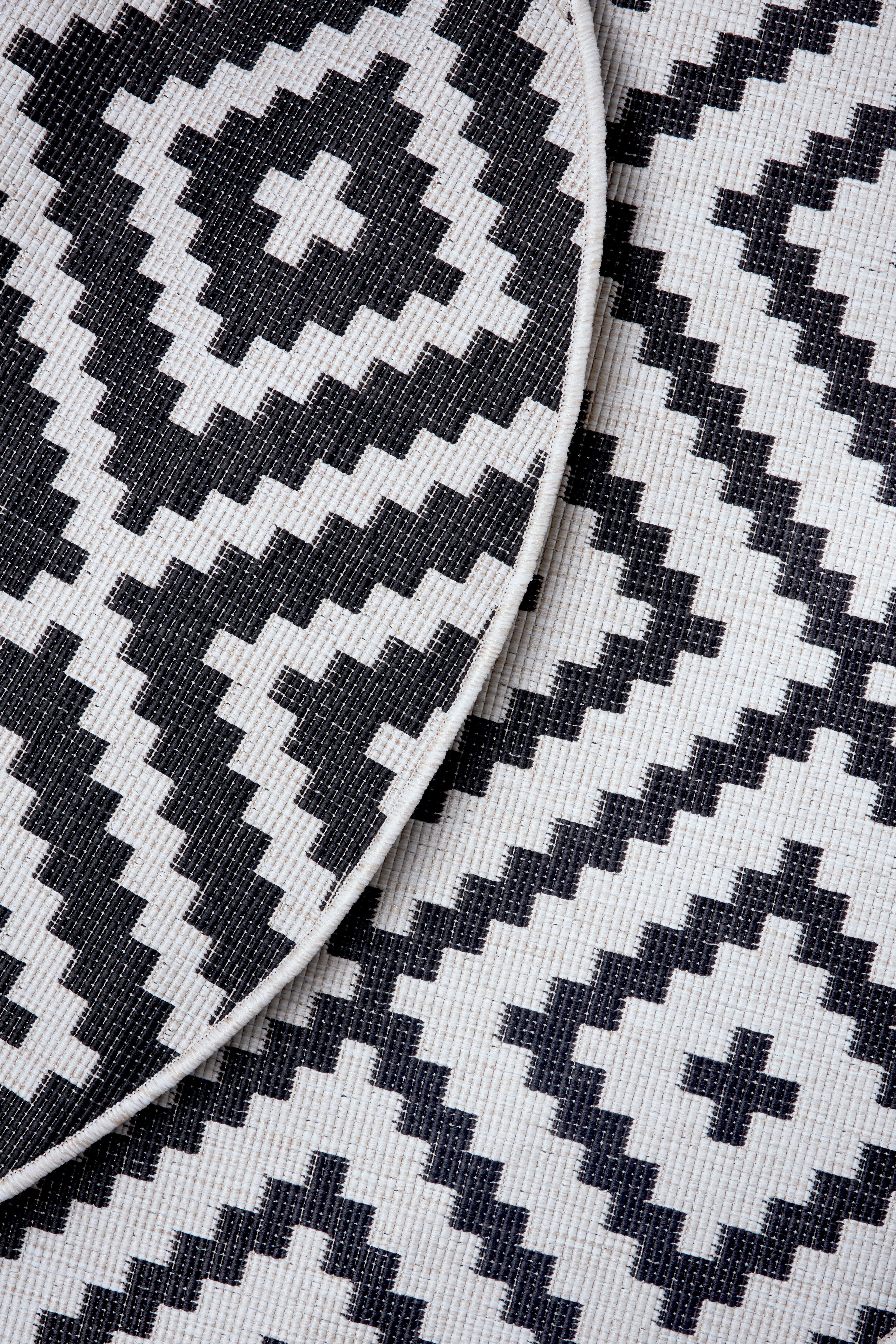 my home Vloerkleed Ronda tweezijdig te gebruiken kleed Sisal-look, platweefsel, in- en outdoor, geometrisch boho design