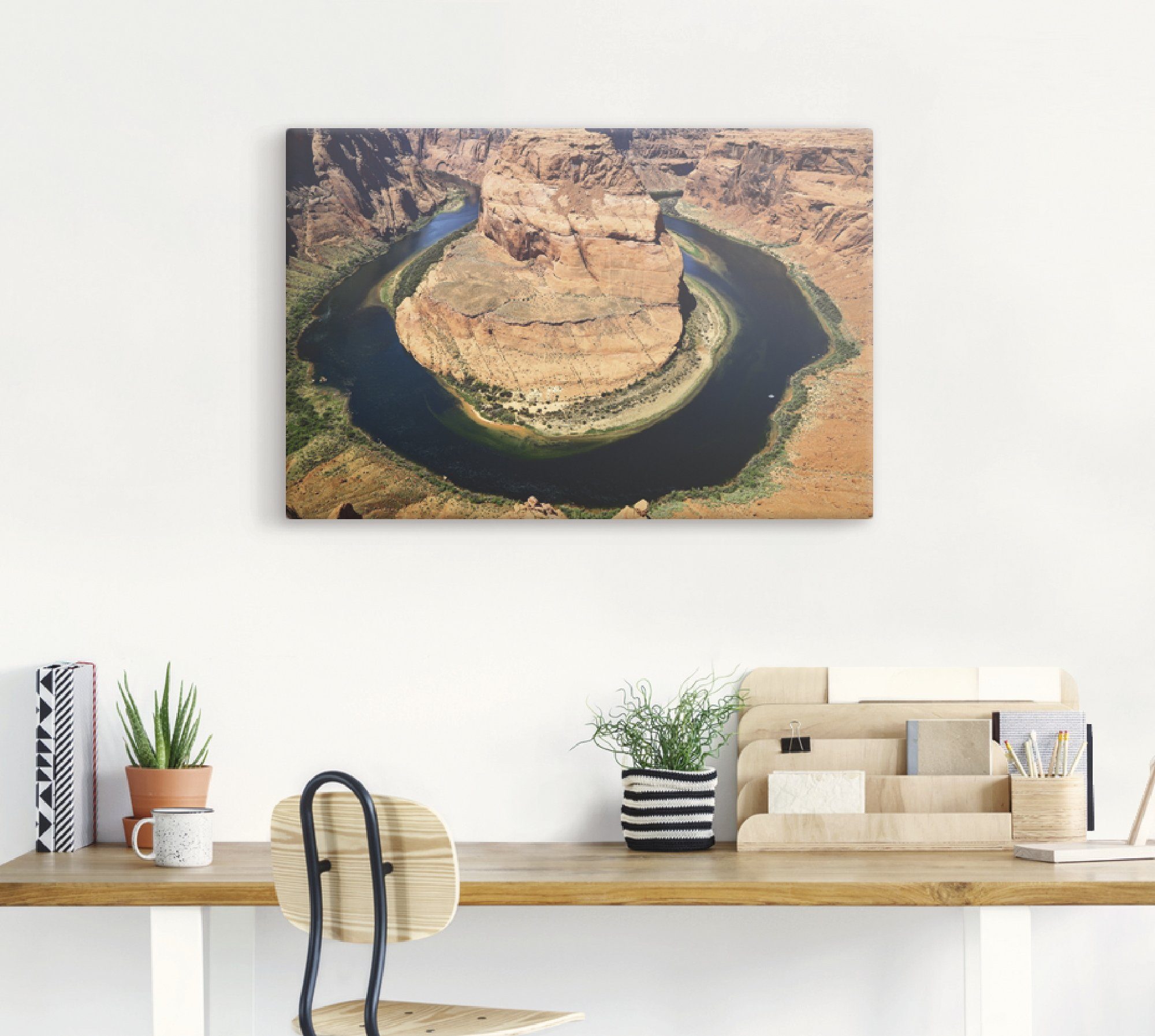 Artland Artprint Horseshoe Bend als artprint op linnen, muursticker of poster in verschillende maten
