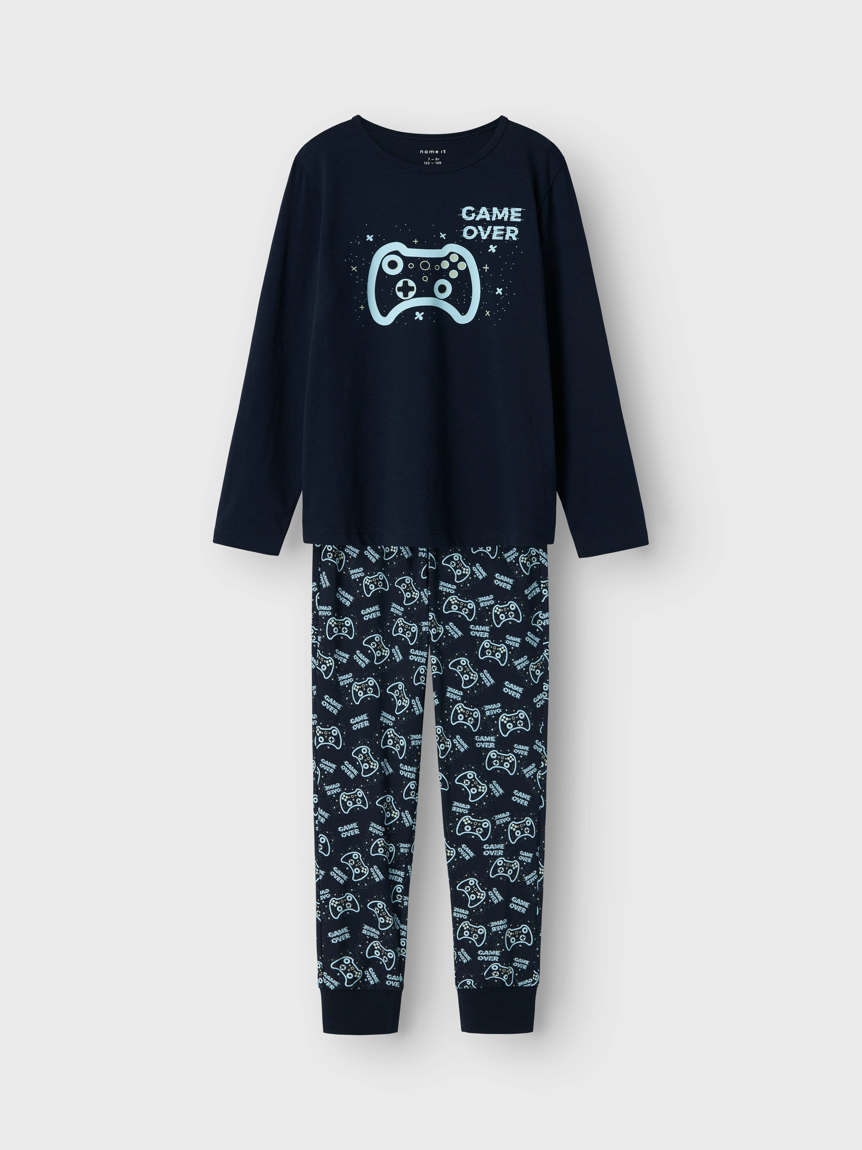 Name It Pyjama NKMNIGHTSET SAPPHIRE GAME NOOS (set, 2-delig)
