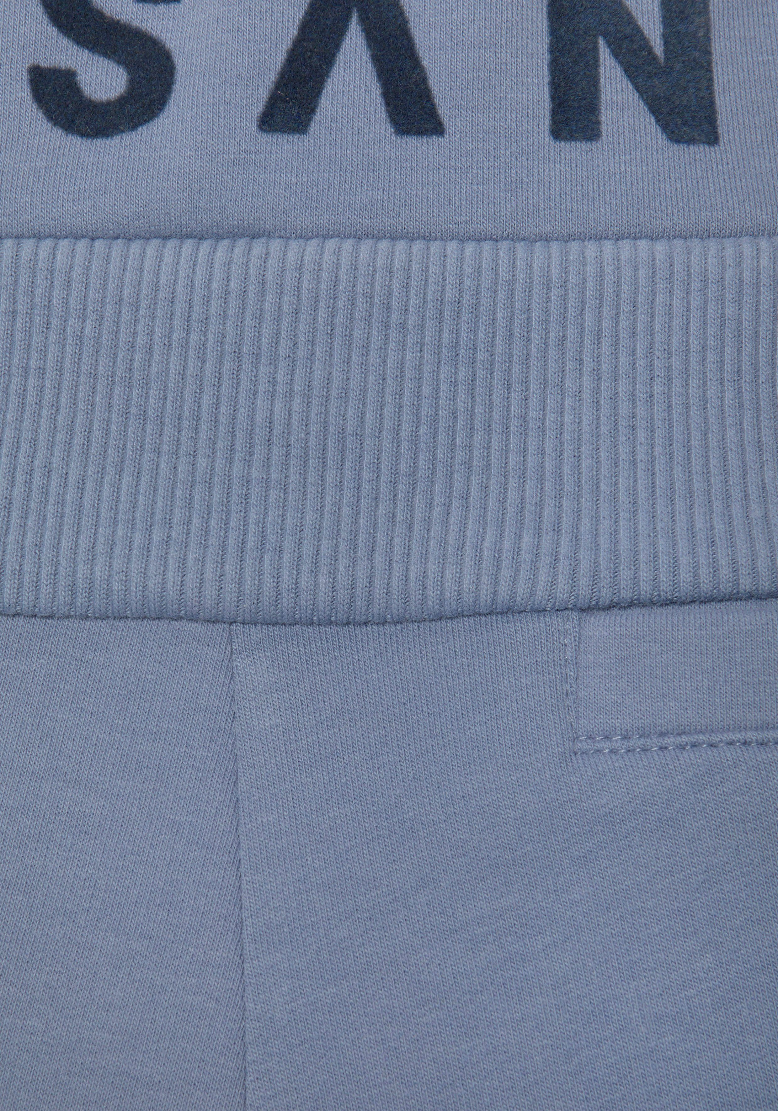 Elbsand Sweatbroek Brinja met logoprint op de tailleband en zakken, joggingbroek, loungebroek
