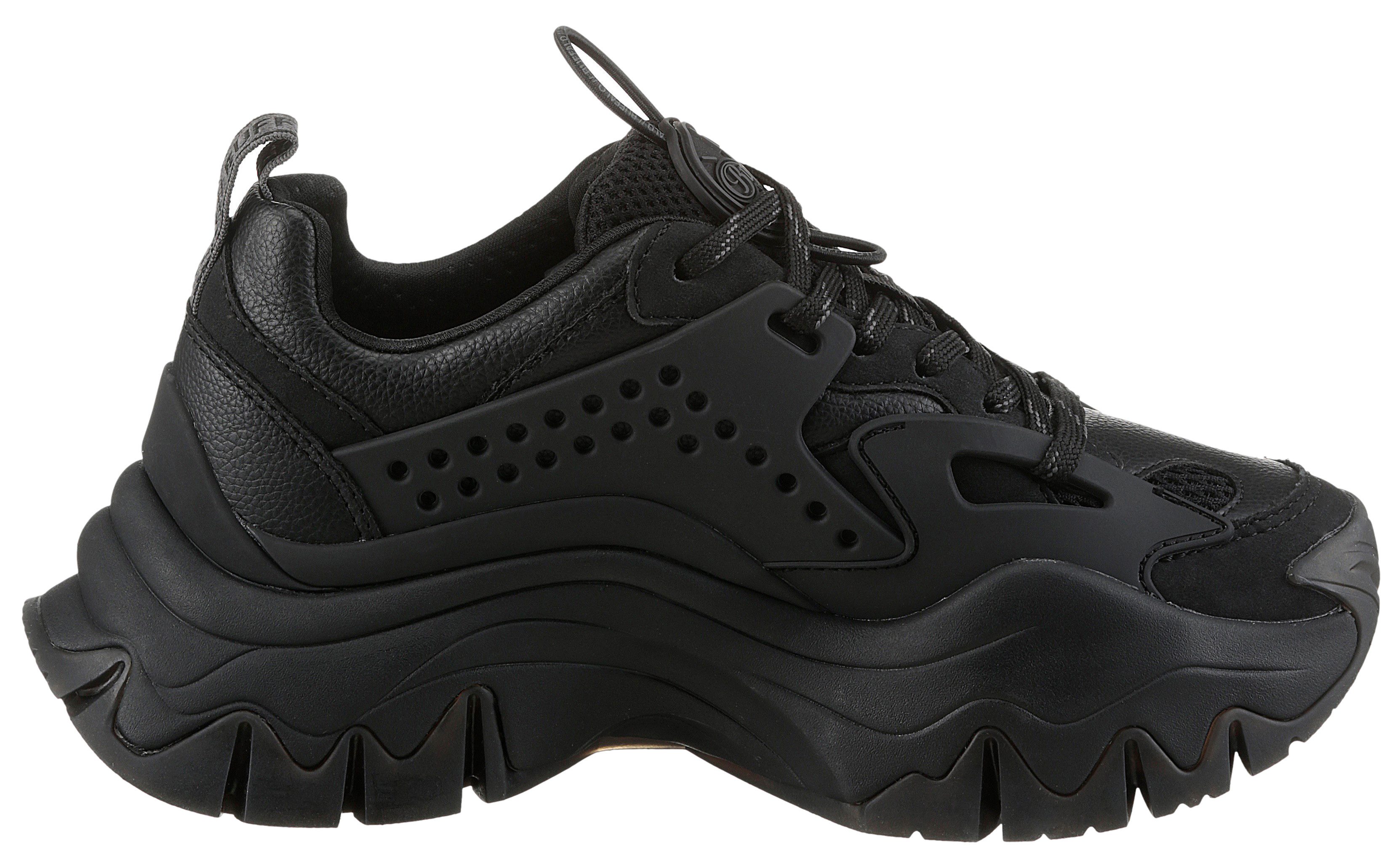 Buffalo Plateausneakers TRAIL ONE veterschoen, chunky sneaker, lage schoen met plateausool