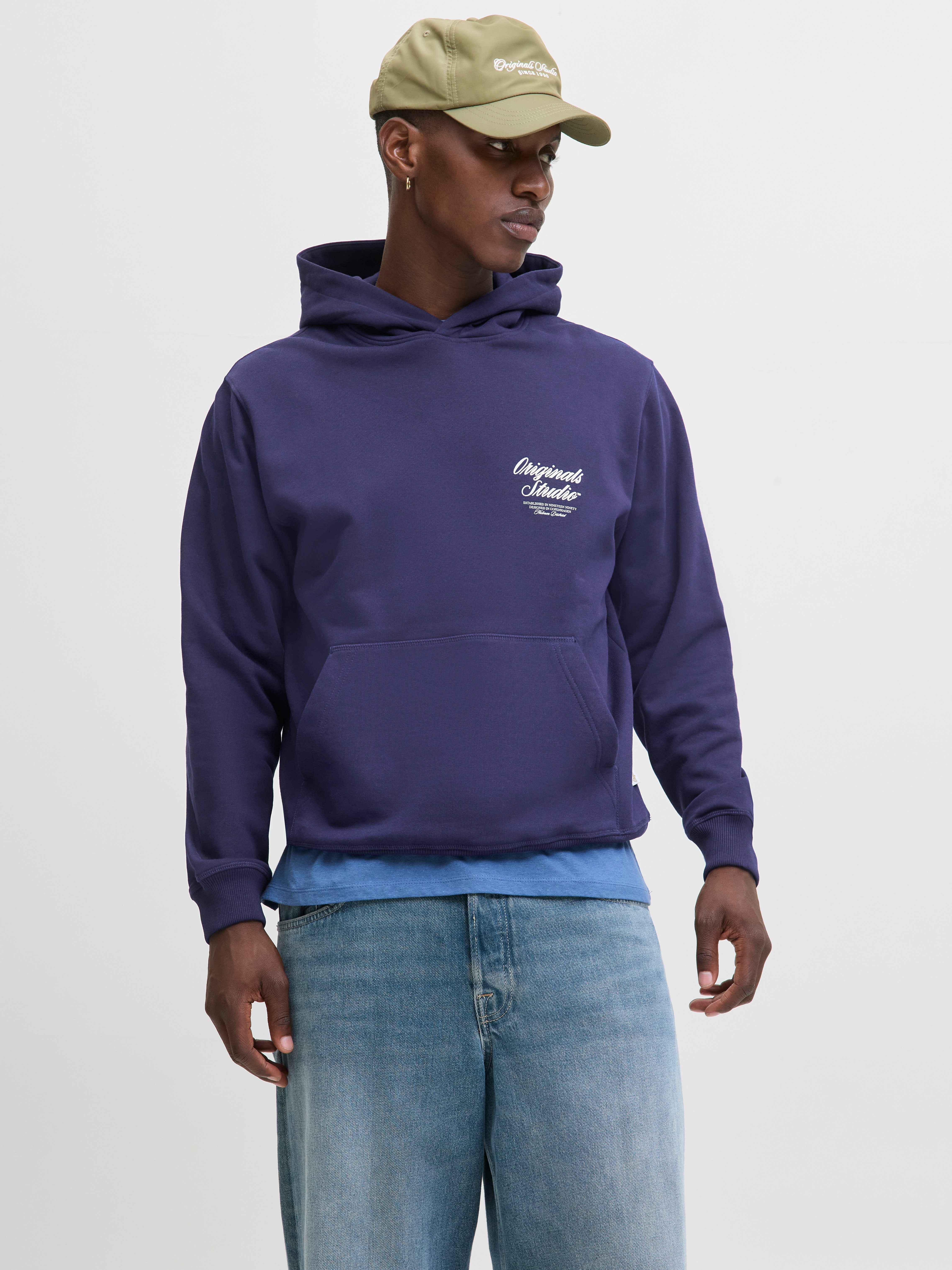 Jack & Jones Hoodie JORNORREBRO TYPO BACK SWEAT HOOD SN
