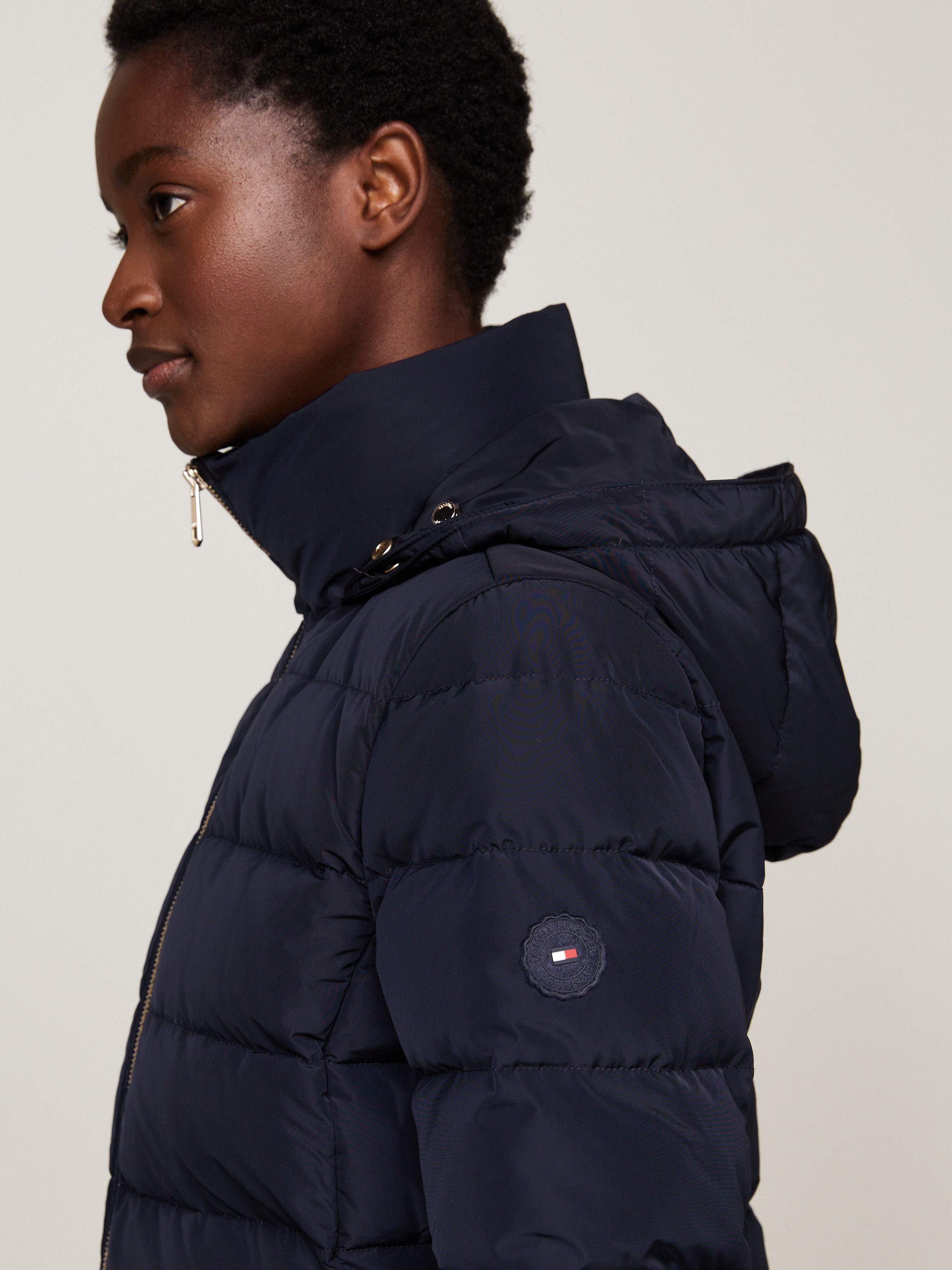Tommy Hilfiger Gewatteerde jas HERITAGE DOWN TYRA COAT WITH FUR
