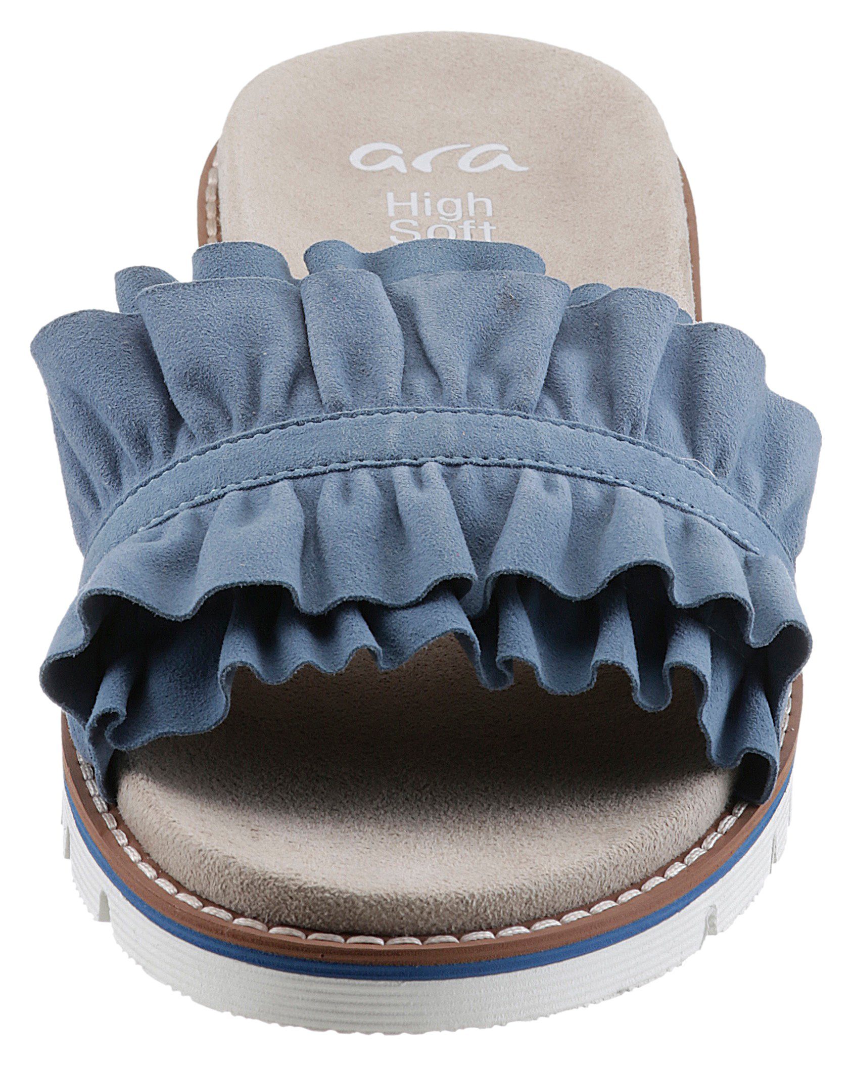 Ara Slippers KENT , sleehak, zomerschoen, pantoffels met slip-on