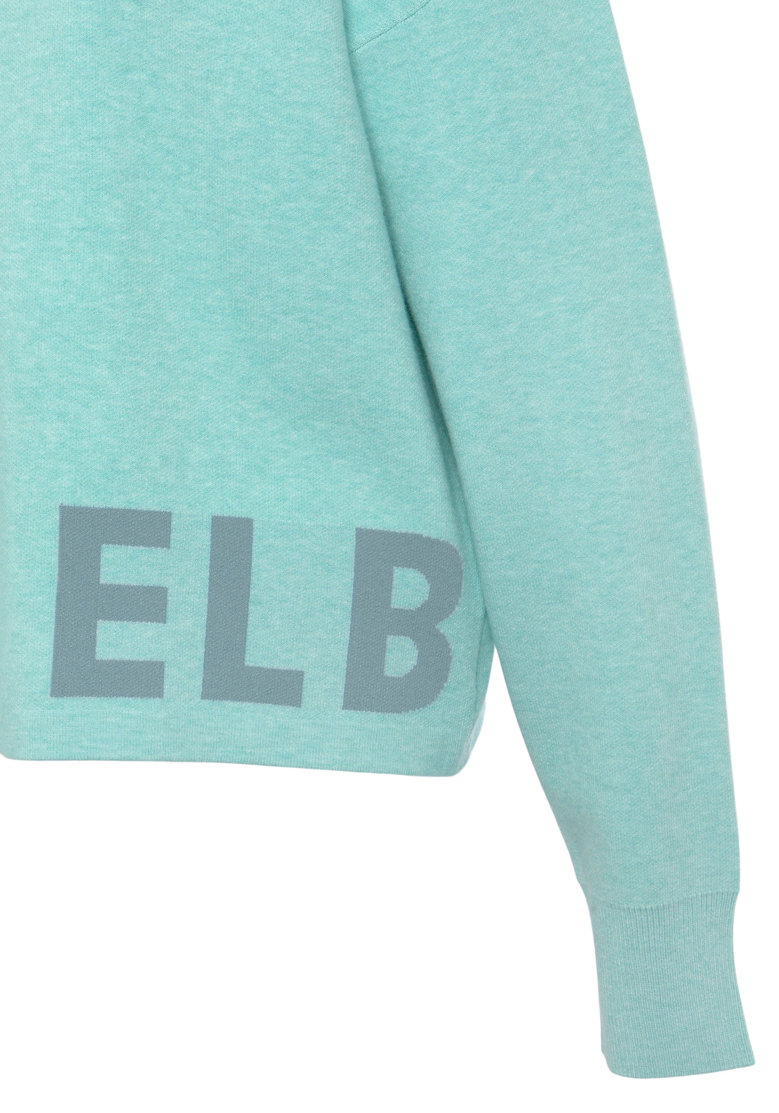 Elbsand Gebreide trui -Loungesweatshirt van hoogwaardig breiwerk met gebreid logo, loungewear