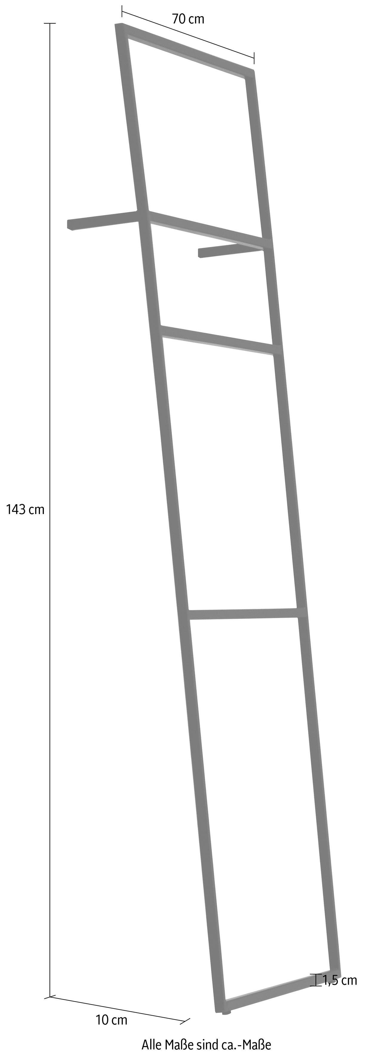 OTTO Handdoekhouder Loop up met 3 sporten handdoekhouders wit