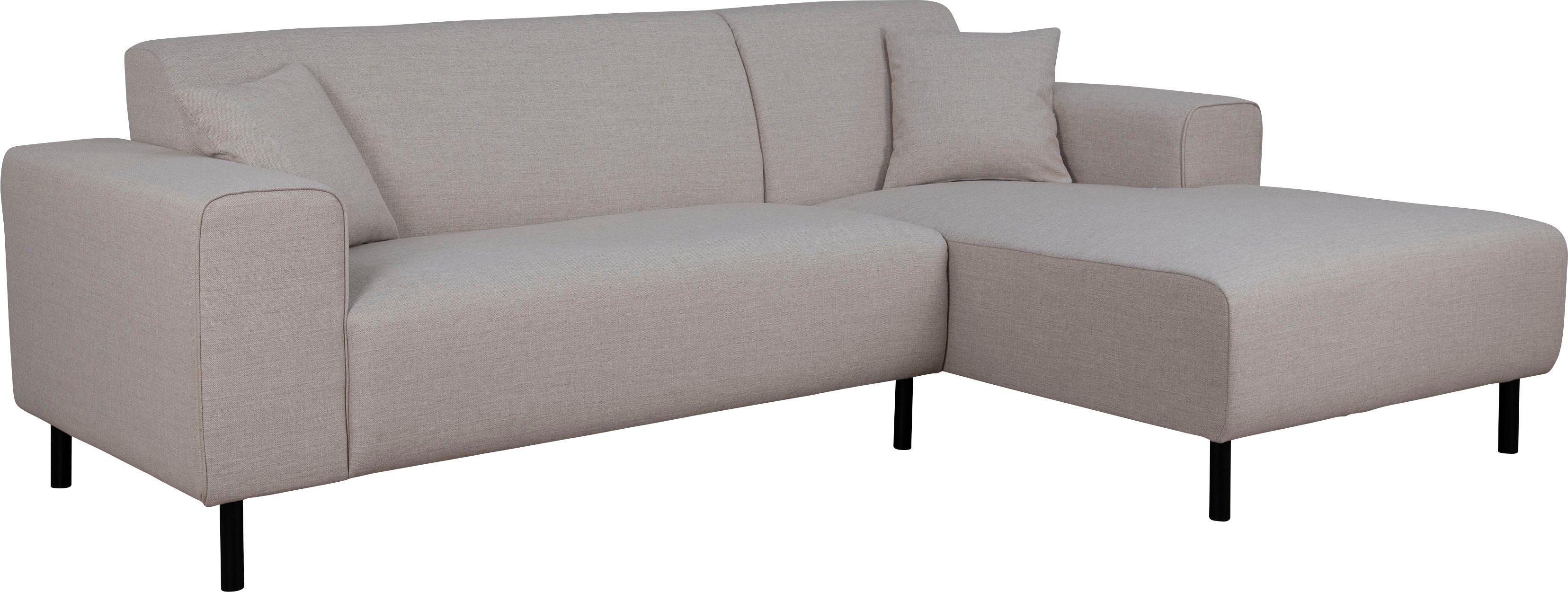 Home affaire Hoekbank ARROS L-vorm met golfondersteuning, afmetingen B/D/H: 235/163/81 cm incl. sierkussens, met recamiere rechts/links bestelbaar, ook in cord
