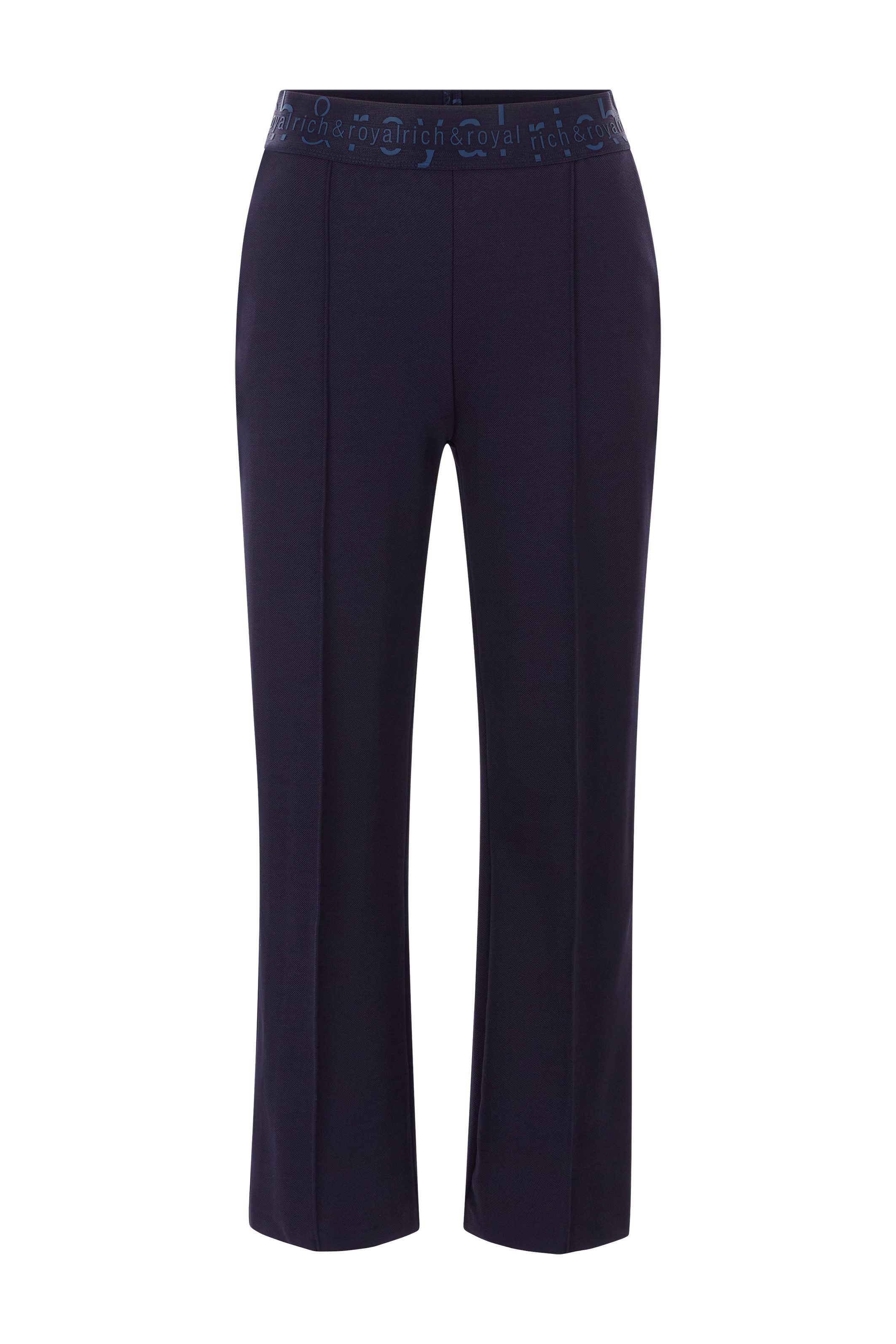 Rich & Royal Pantalon met vouw Nep-leistentassen achter, met elastische band