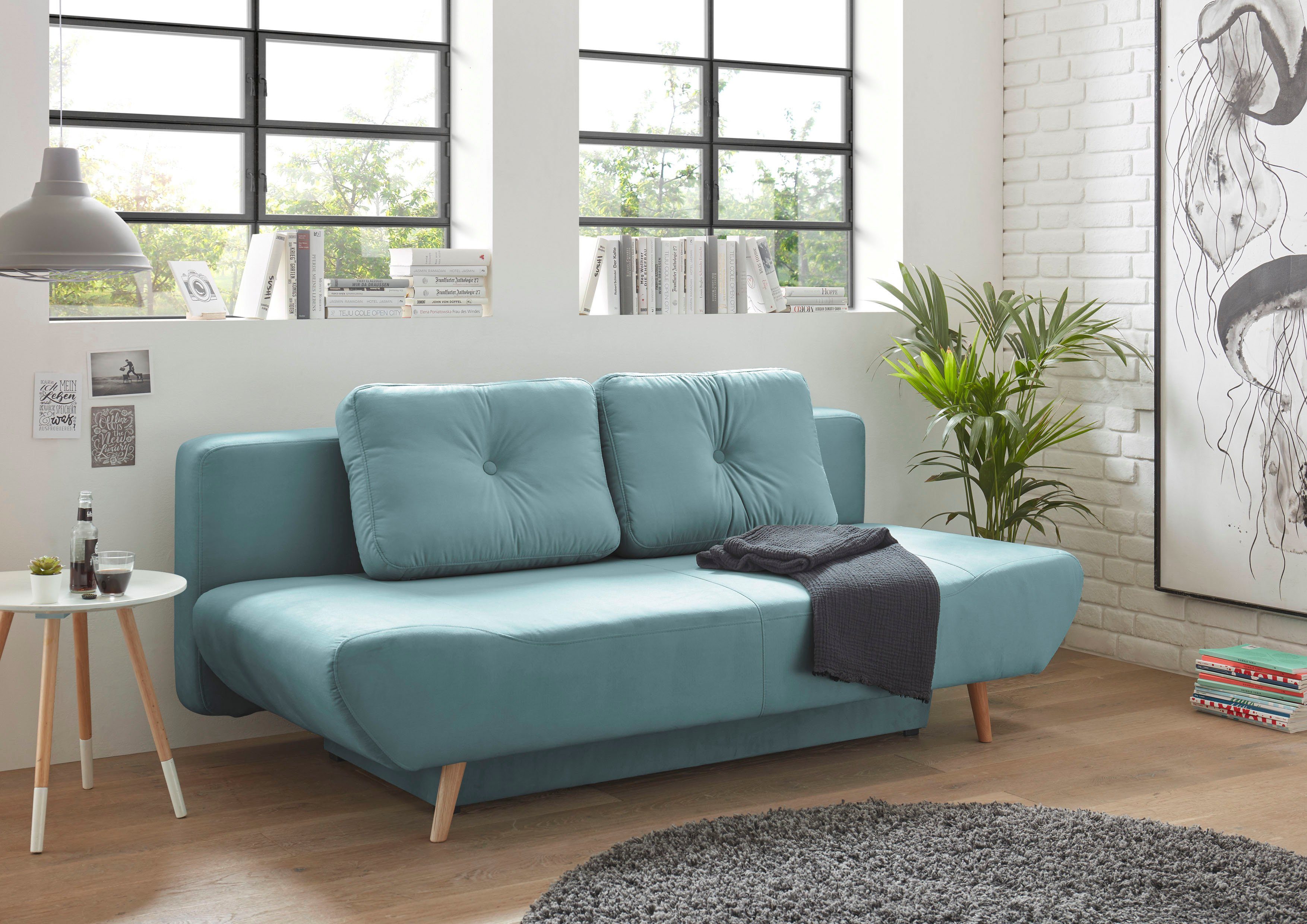 andas Slaapbank Segmon simpel in een comfortabel te bed veranderen, inclusief bedkist
