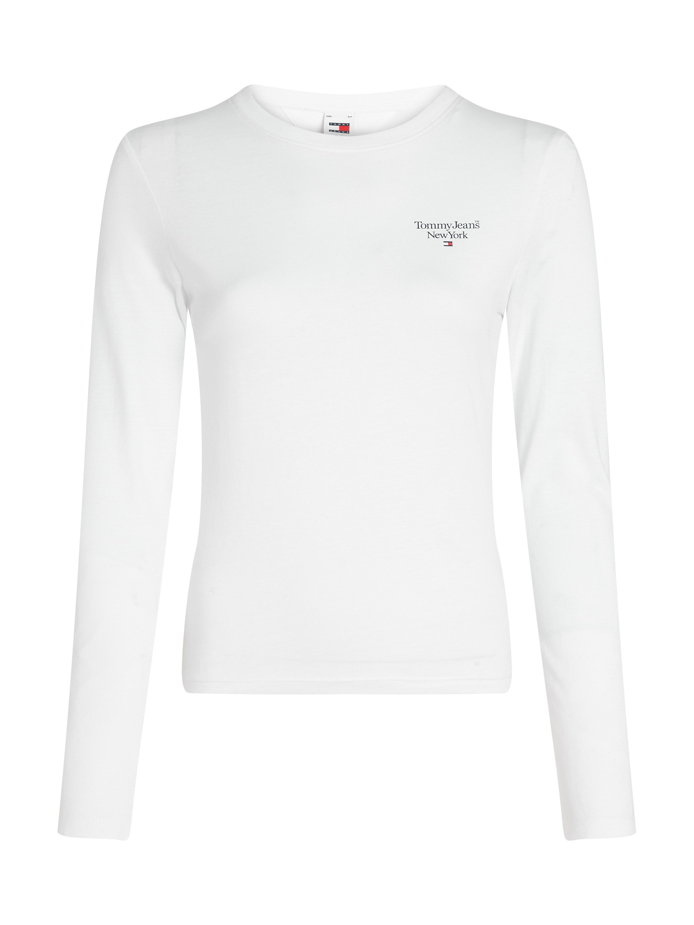 Tommy Jeans Curve T-shirt TJW SLIM ESSENTIAL LOGO 2 LS EXT in grote maten met logo-opschrift