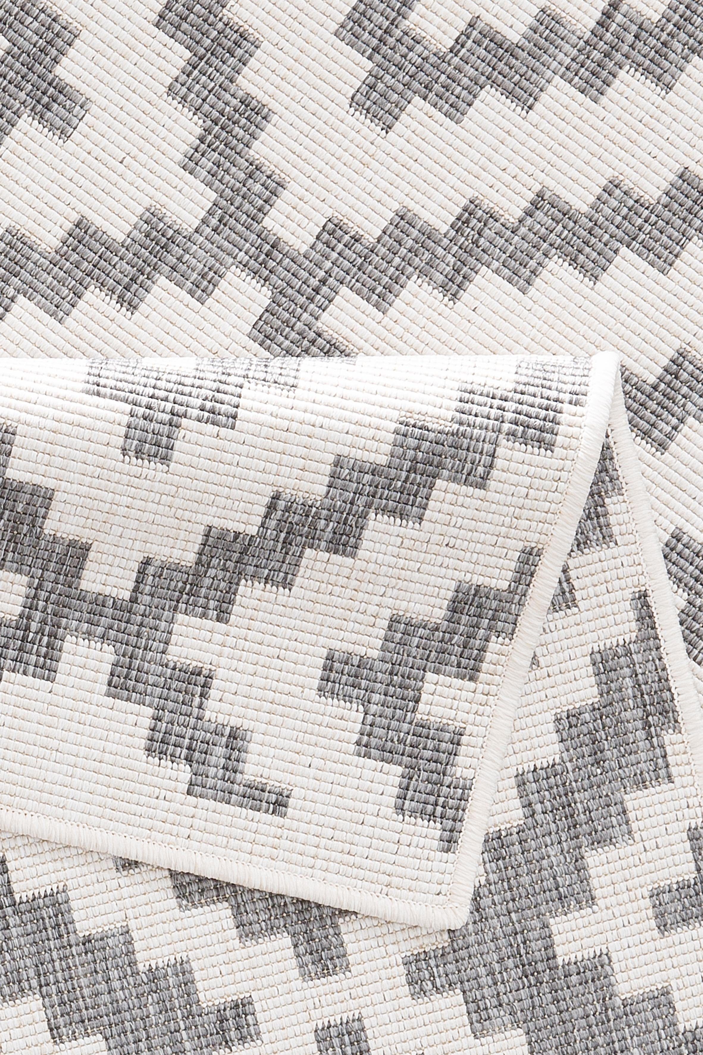 my home Vloerkleed Ronda tweezijdig te gebruiken kleed Sisal-look, platweefsel, in- en outdoor, geometrisch boho design
