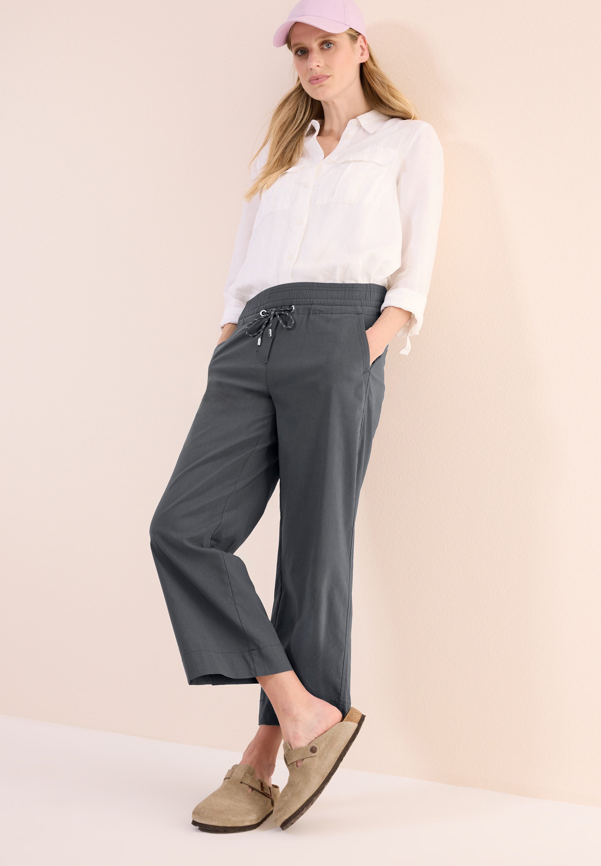 Cecil 7/8 broek Style Neele met elastische band en rijgkoord
