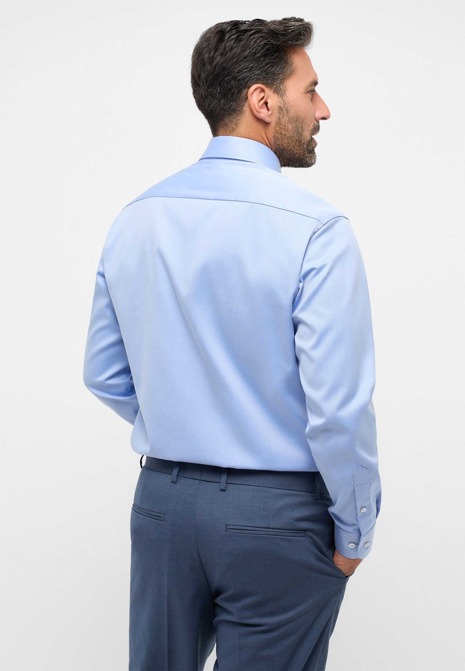 Eterna Overhemd met lange mouwen MODERN FIT NON IRON (strijkvrij)