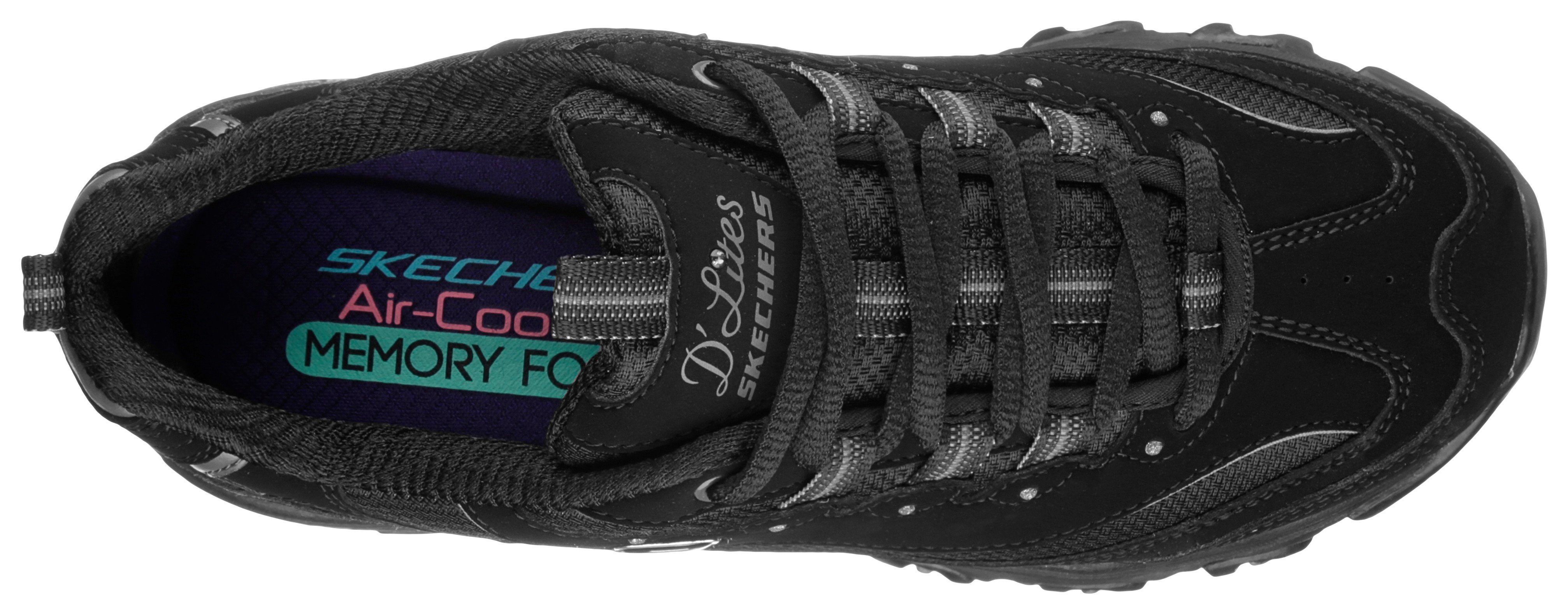 Skechers Sneakers D´Lites - Biggest Fan Vrijetijdsschoen, lage schoen, veterschoen in trendy chunky-stijl