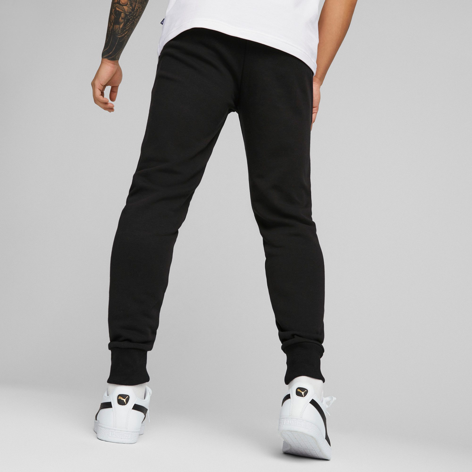 PUMA Trainingsbroek ESS Logo Pants TR cl Joggingbroek, French Terry kwaliteit heren fitness maat XXXL zwart
