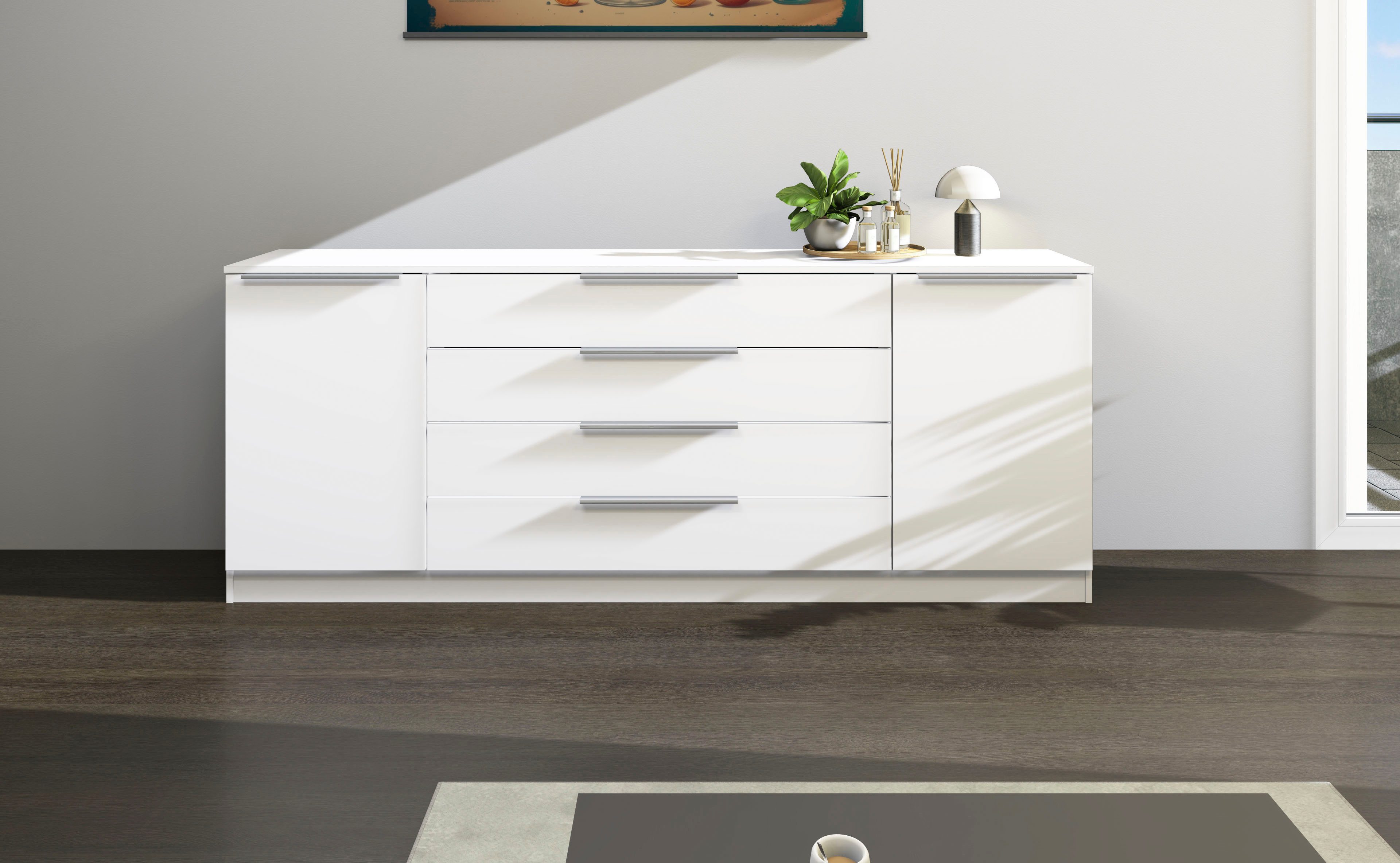 borchardt Möbel Kast Oliva Breedte 200 cm, met 4 lades