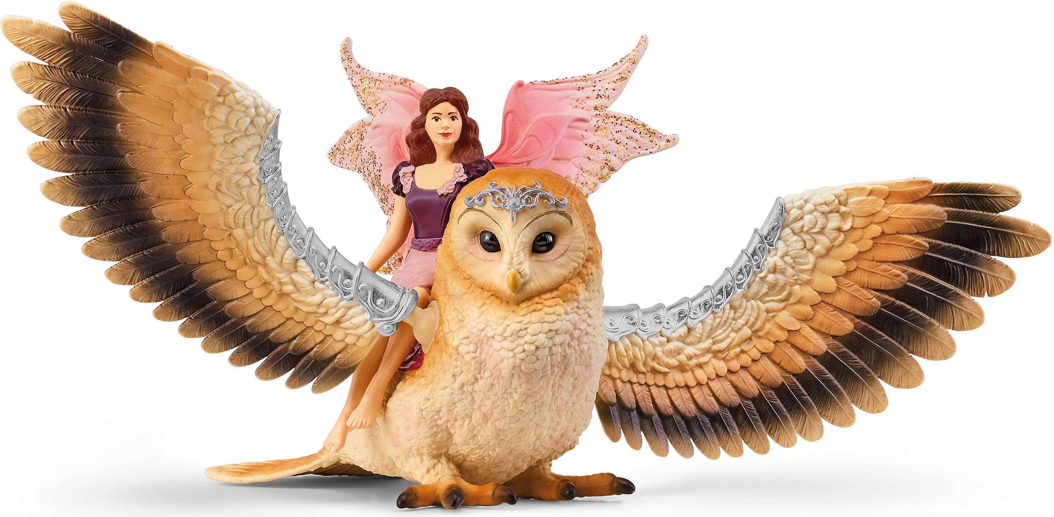Schleich® Speelfiguur BAYALA® elfje op glitteruil V2 (70789)