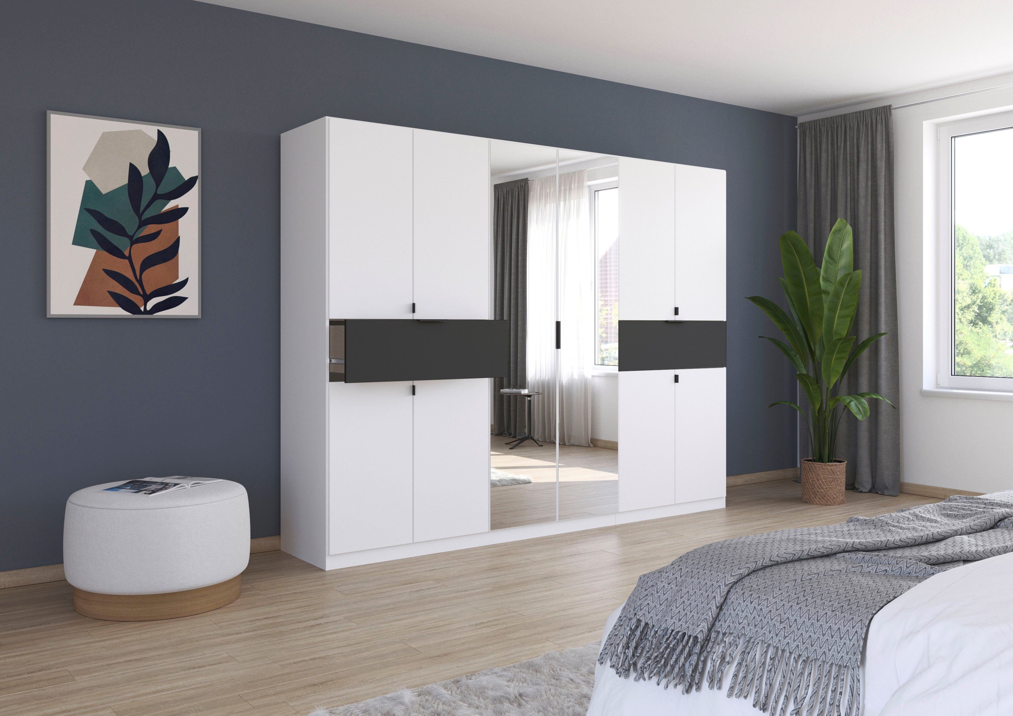 rauch Draaideurkast Kledingkast kast garderobe waskast TICAO met 2 ruime lades, veel opbergruimte made in germany