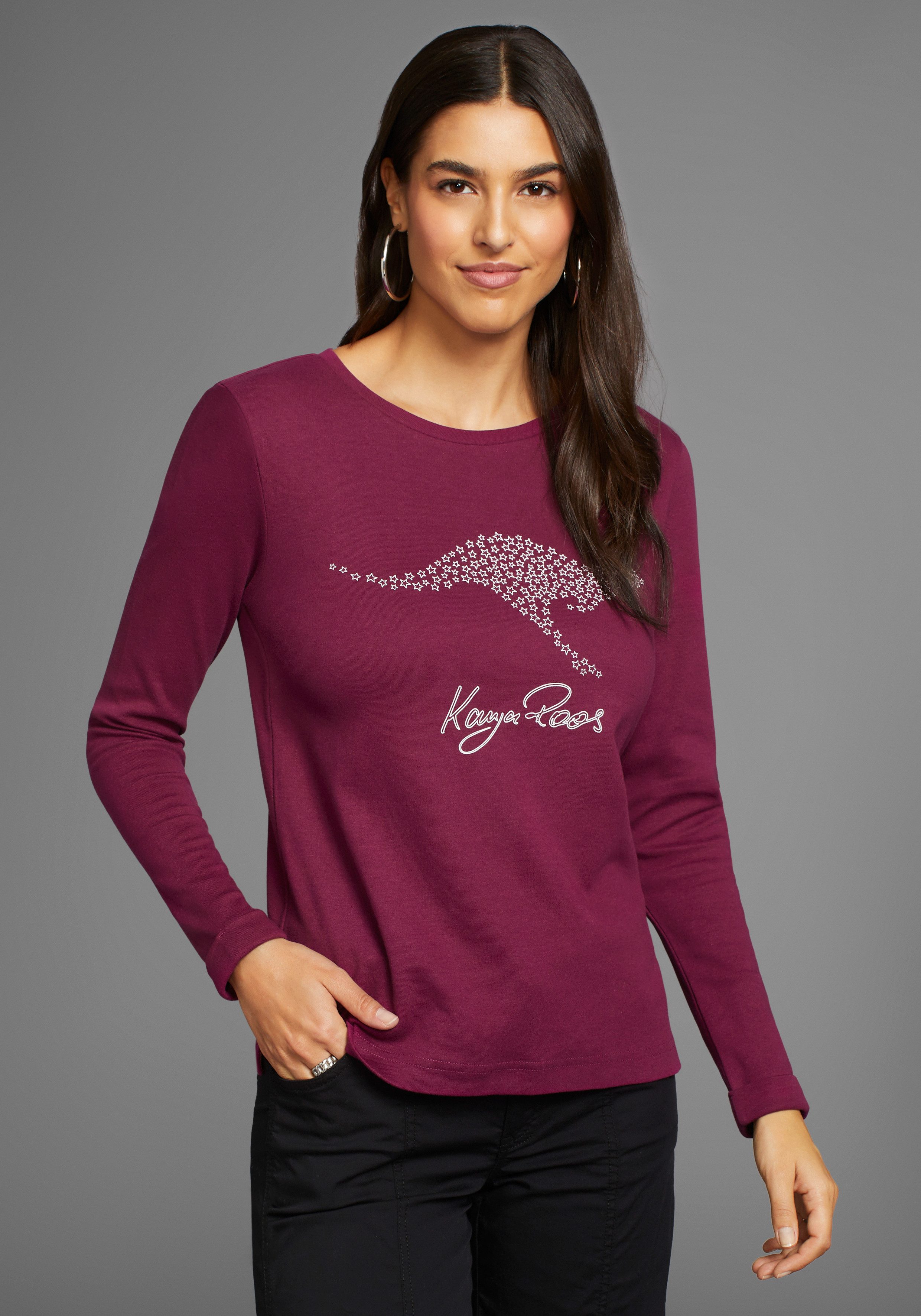 KangaROOS Sweatshirt met logo frontprint nieuwe kleuren